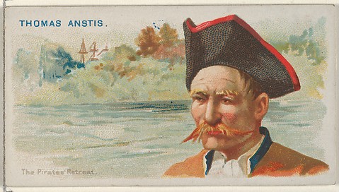 Allen & Ginter, Alexander Bras-de-Fer, In Ambush, from the Pirates of the  Spanish Main series (N19) for Allen & Ginter Cigarettes