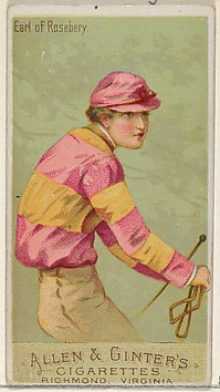 Image for Duke of Rosebery, from the Racing Colors of the World series (N22a) for Allen &amp; Ginter Cigarettes