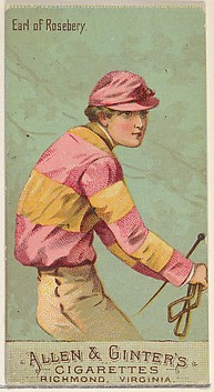 Image for Duke of Rosebery, from the Racing Colors of the World series (N22b) for Allen &amp; Ginter Cigarettes