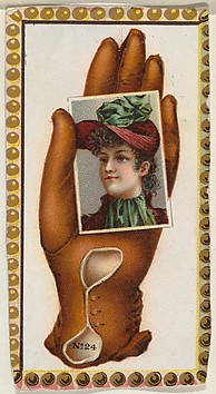 Image for Card Number 24, cut-out from banner advertising the Opera Gloves series (G29) for Allen &amp; Ginter Cigarettes