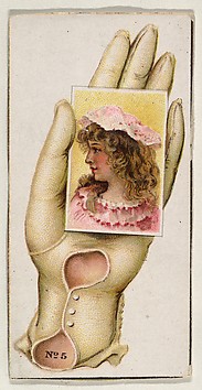 Image for Card Number 5, cut-out from banner advertising the Opera Gloves series (G29) for Allen &amp; Ginter Cigarettes