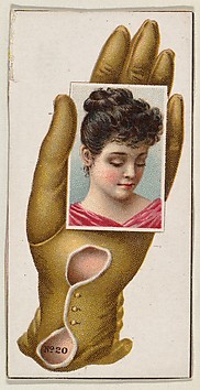 Image for Card Number 20, cut-out from banner advertising the Opera Gloves series (G29) for Allen &amp; Ginter Cigarettes