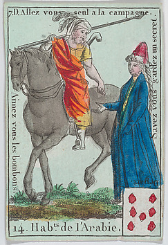 Image for Hab.ts de l&#39; Arabie from playing cards "Jeu d&#39;Or"