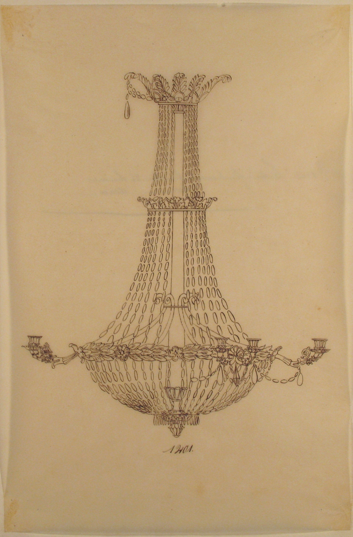 Anonymous, French, 19th century | Design for a Chandelier | The 