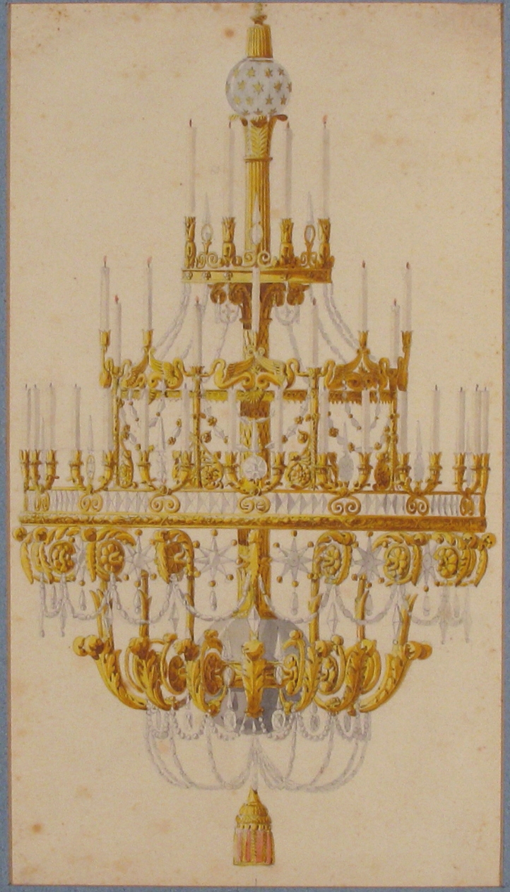 Anonymous, French, 18th century | Design for Chandelier | The ...