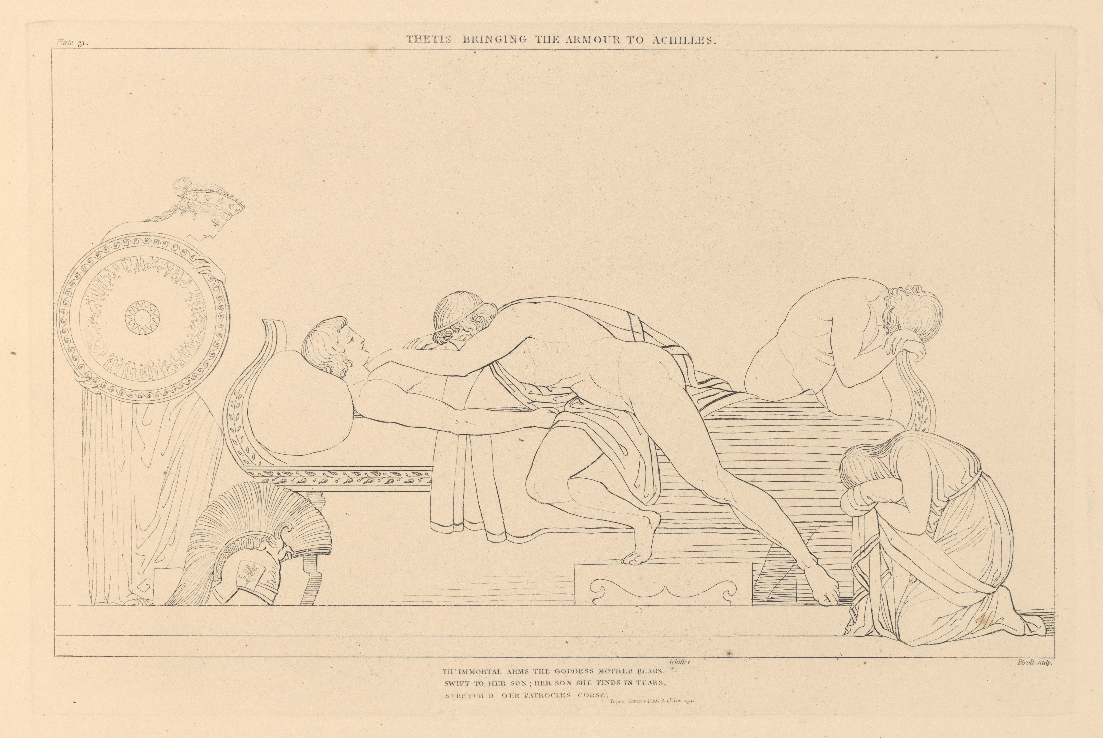 The Iliad of Homer Engraved From the Compositions of John Flaxman, R.A., Sculptor