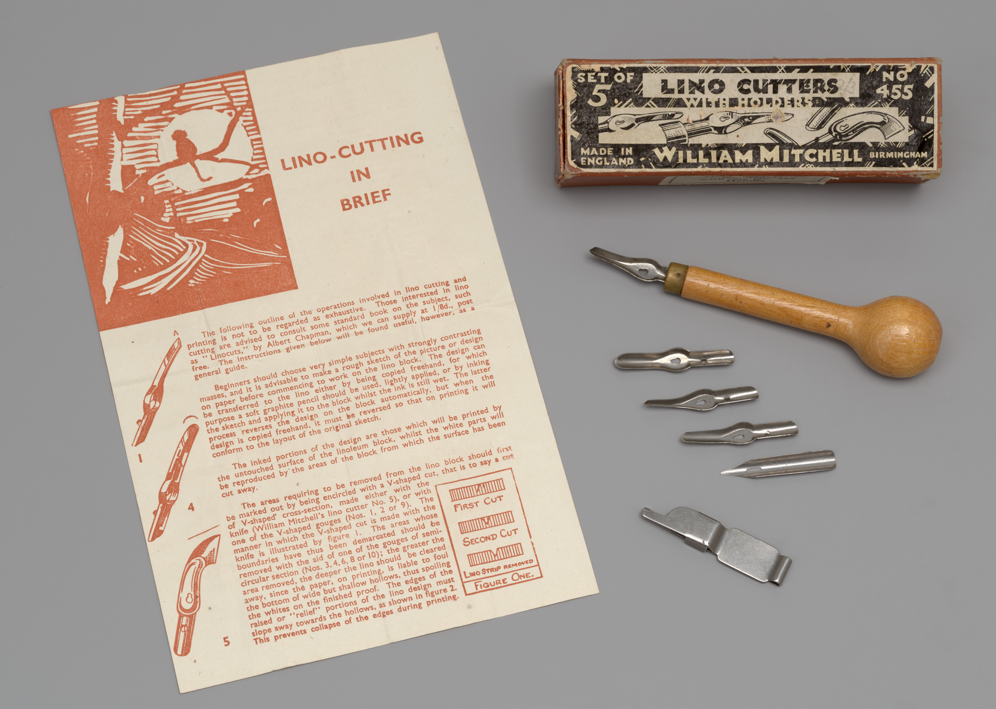 Set of Linocut Tools on a Dark Table with Copy Space Stock Image - Image of  lino, workshop: 216915727