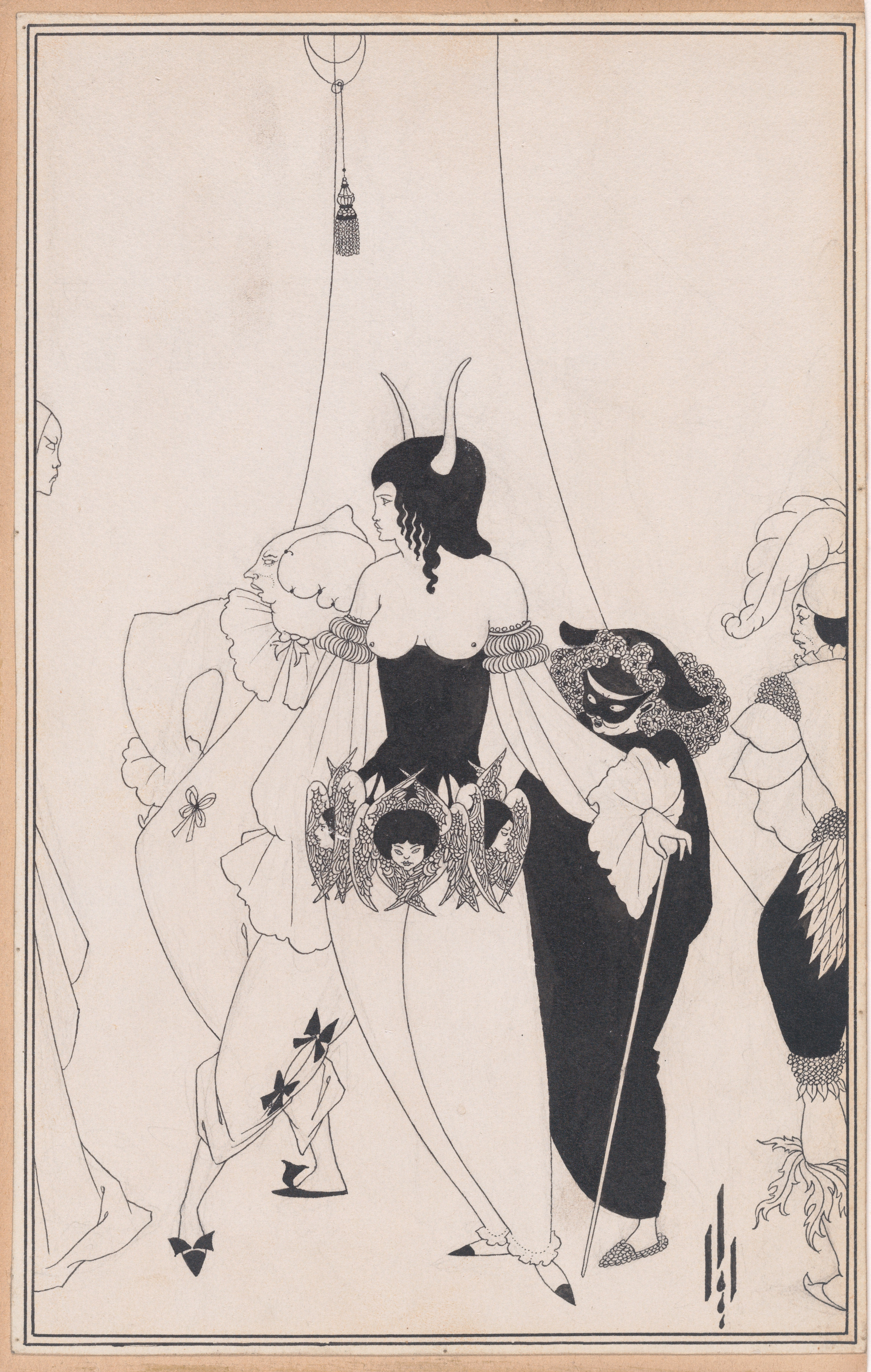 Aubrey Vincent Beardsley | The of the Red Death, for Edgar Poe's “Tales of Mystery and the Imagination,” Chicago, 1895-96 | Museum of Art
