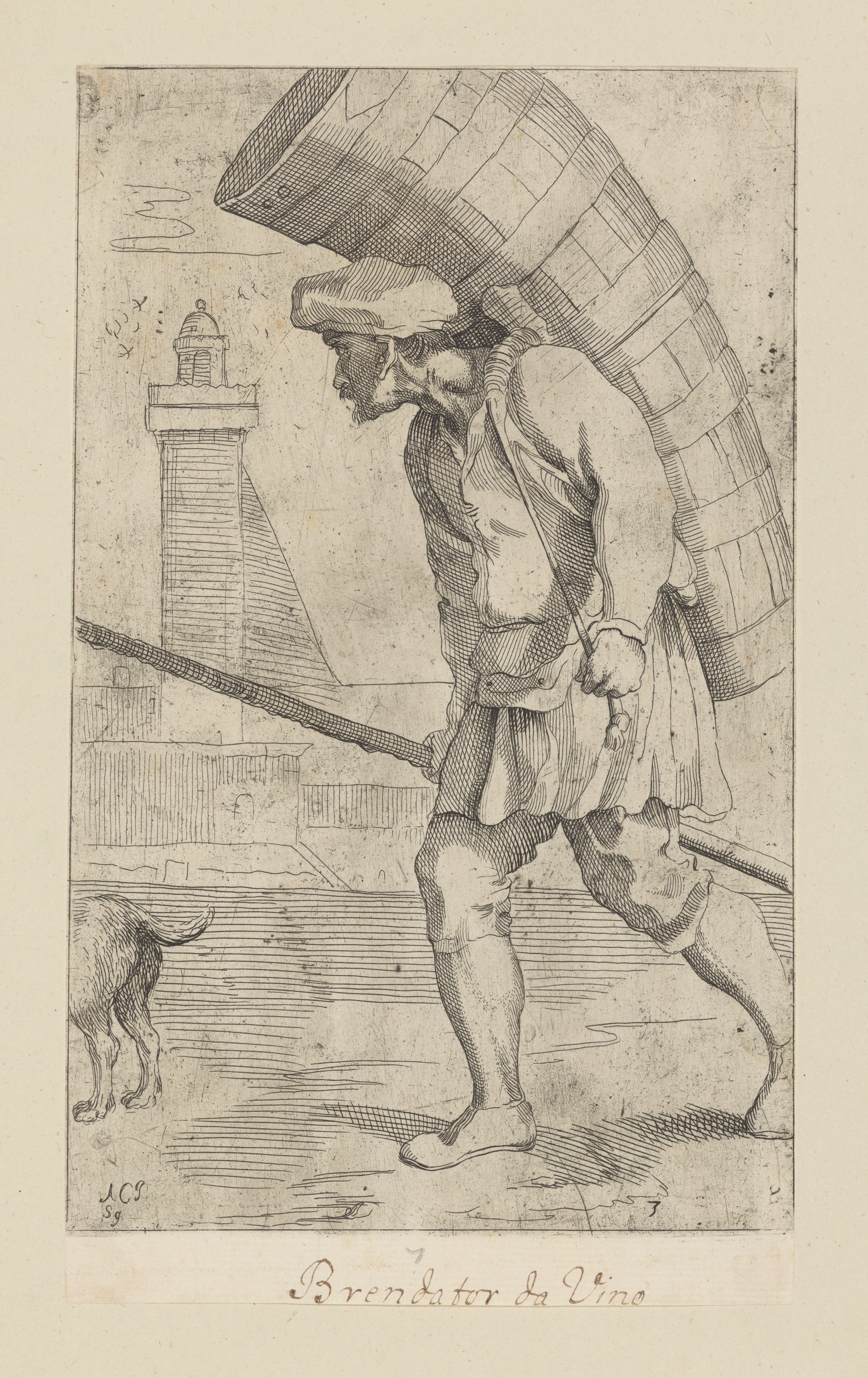 Plate 3: Porter carrying grapes (for wine)