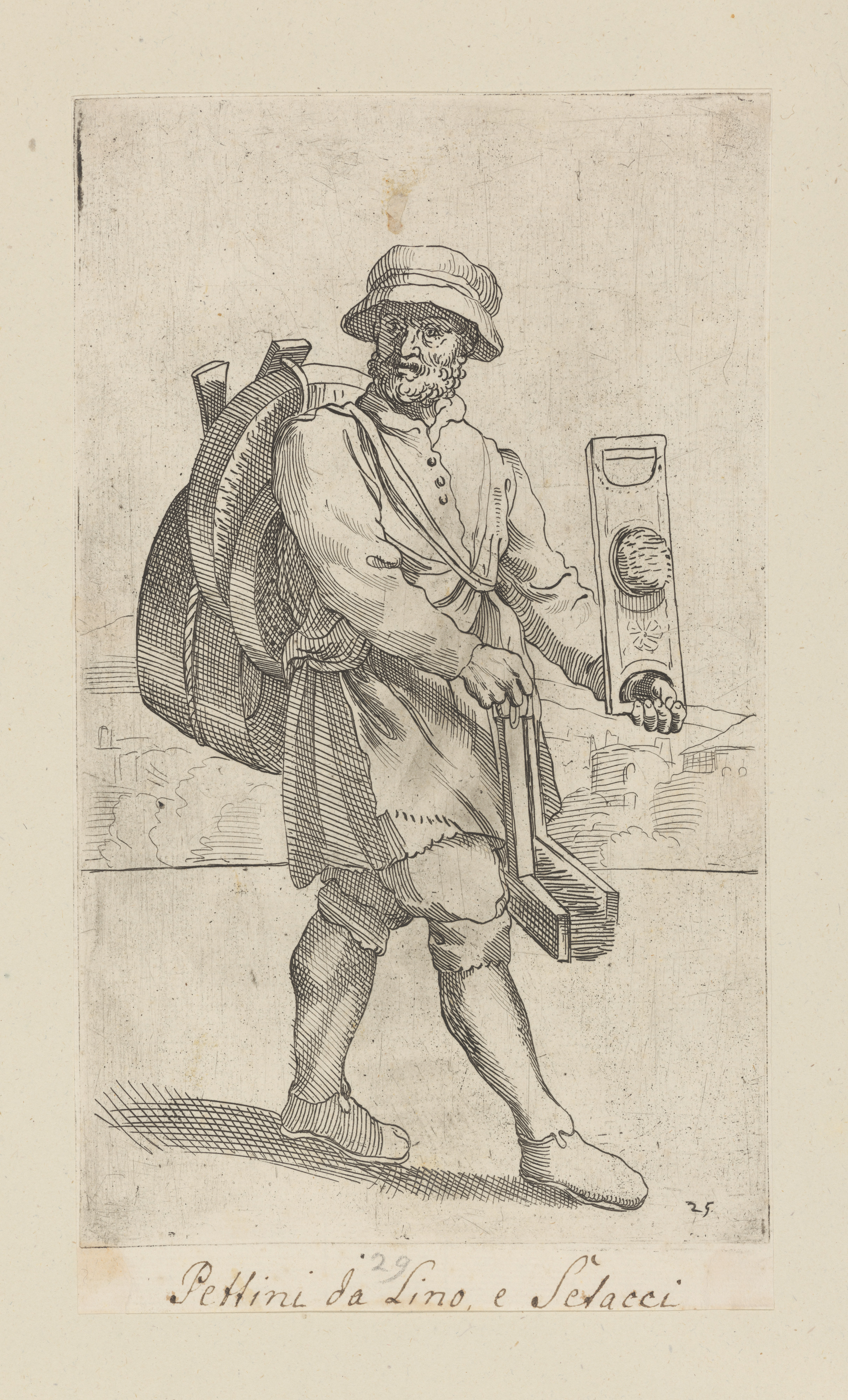 Plate 25: linen and silk carder