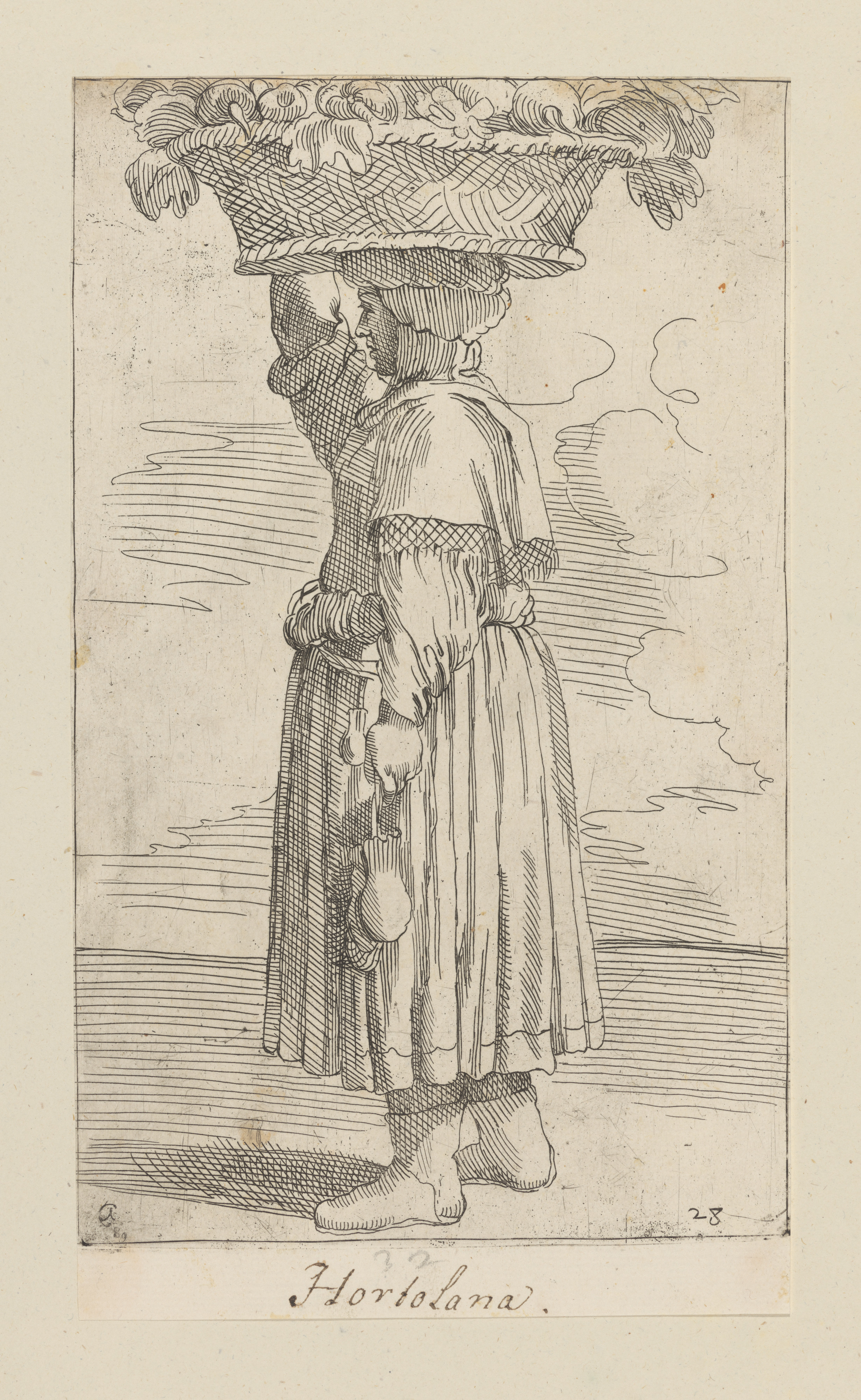 Plate 28: Gardener (garden produce)