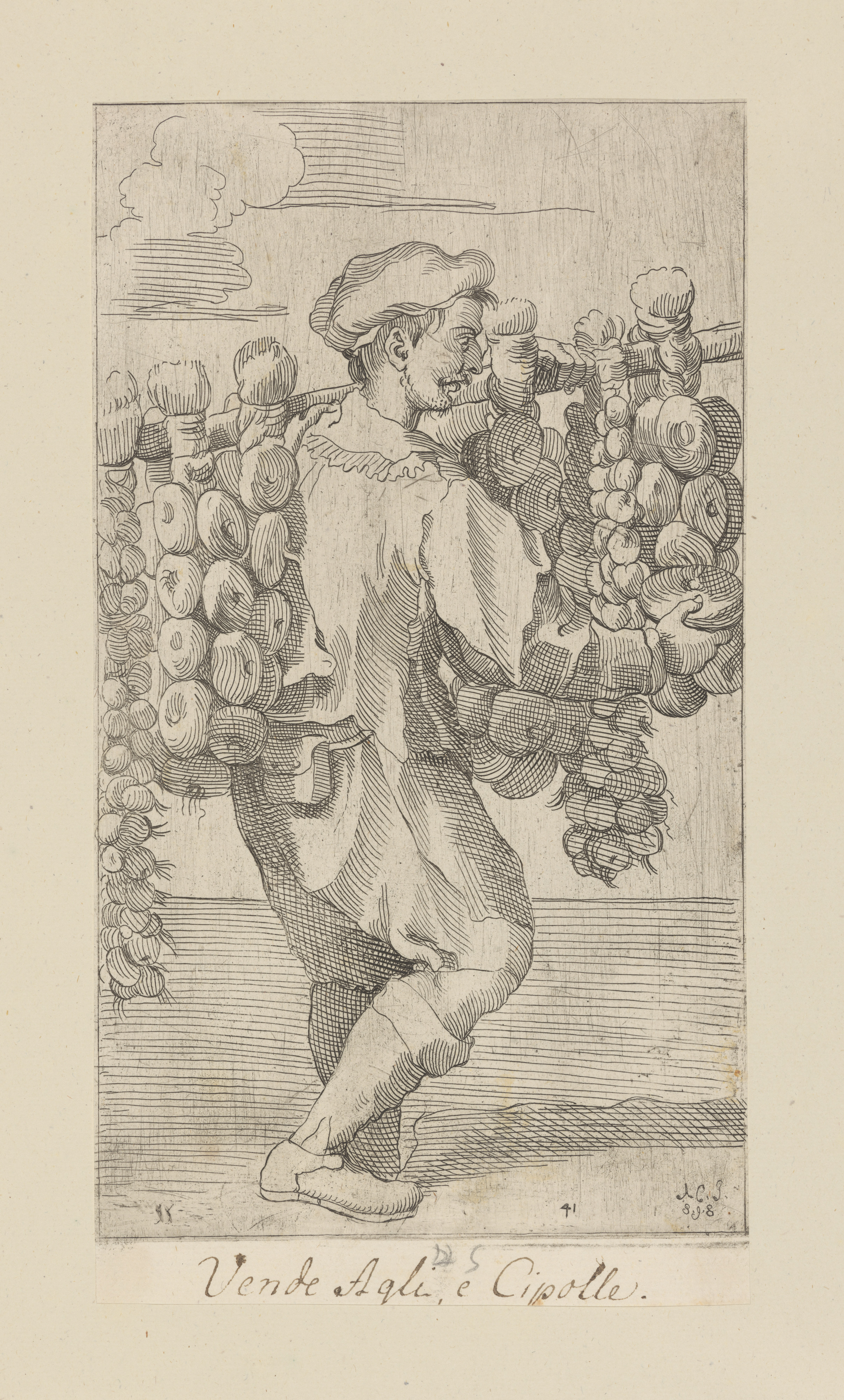 Plate 41: Onion and garlic vendor