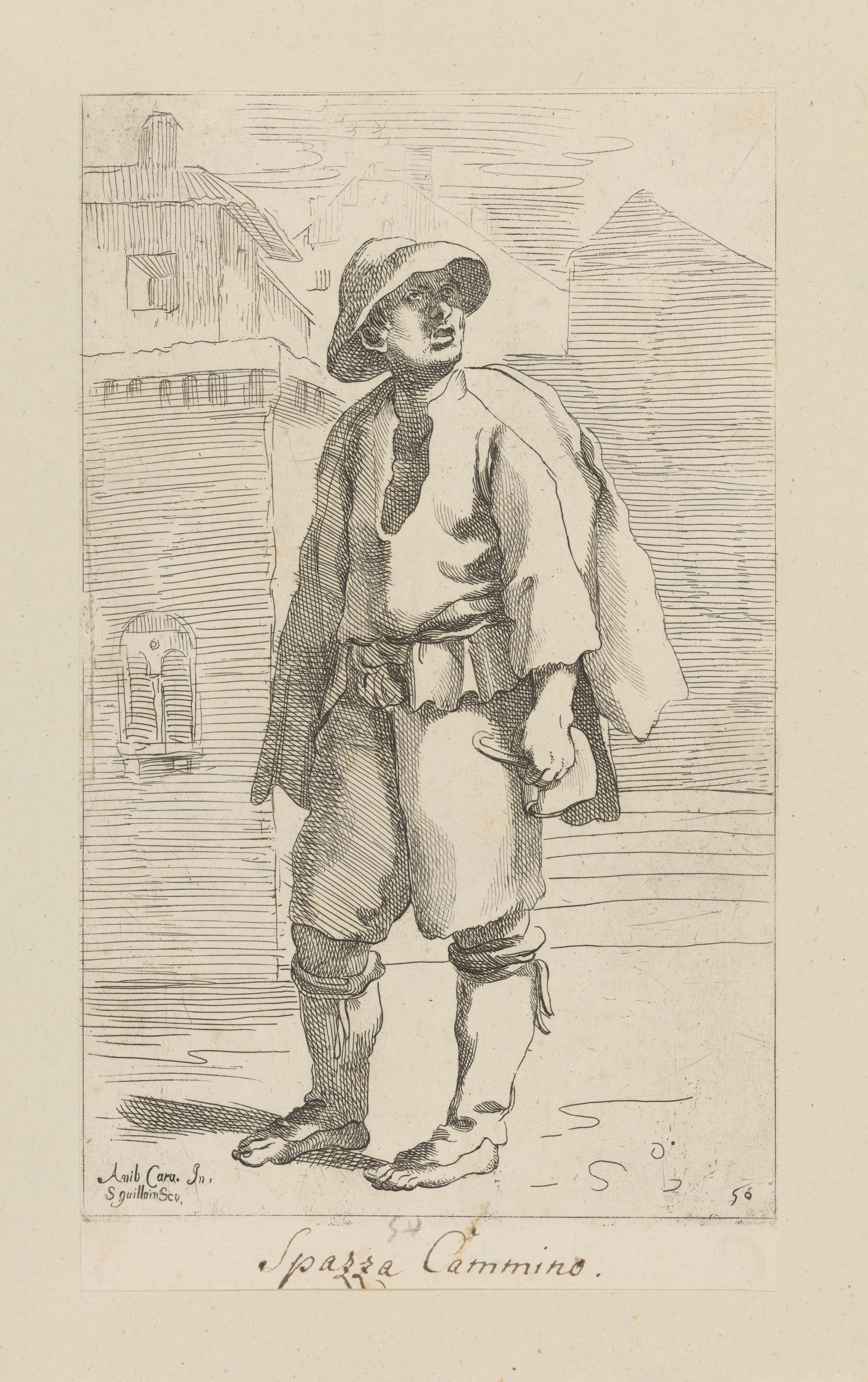 Plate 50: Chimney sweep by Simon Guillain II