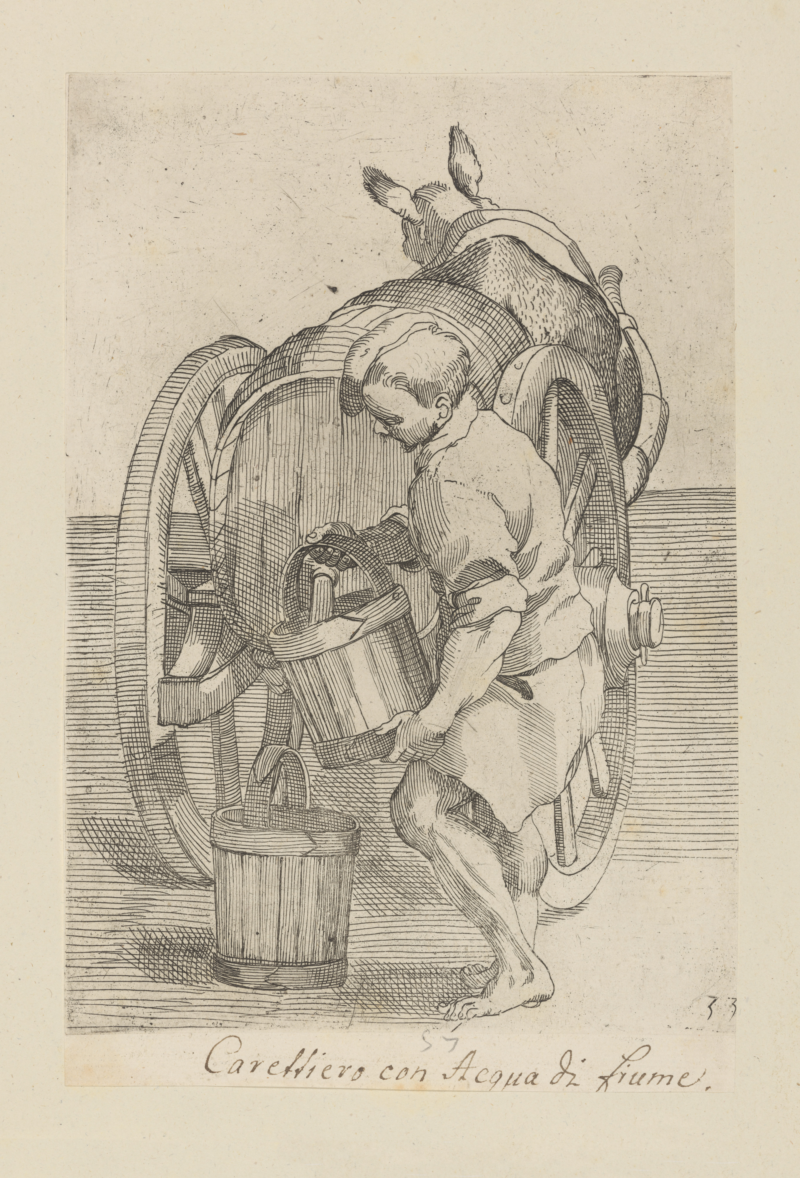 Plate 53: Cart carrying water from the river