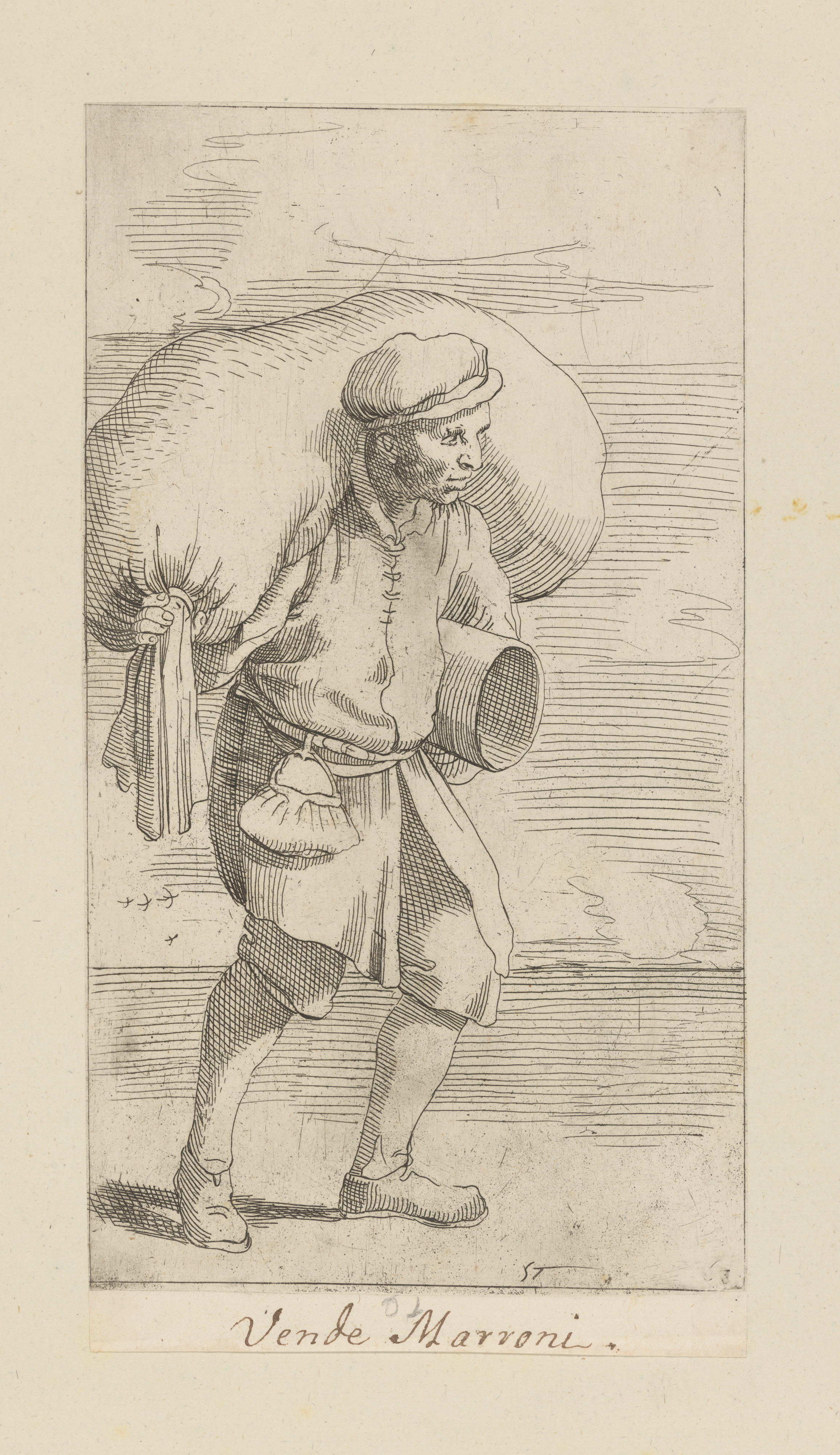 Plate 57: Chestnut vendor
