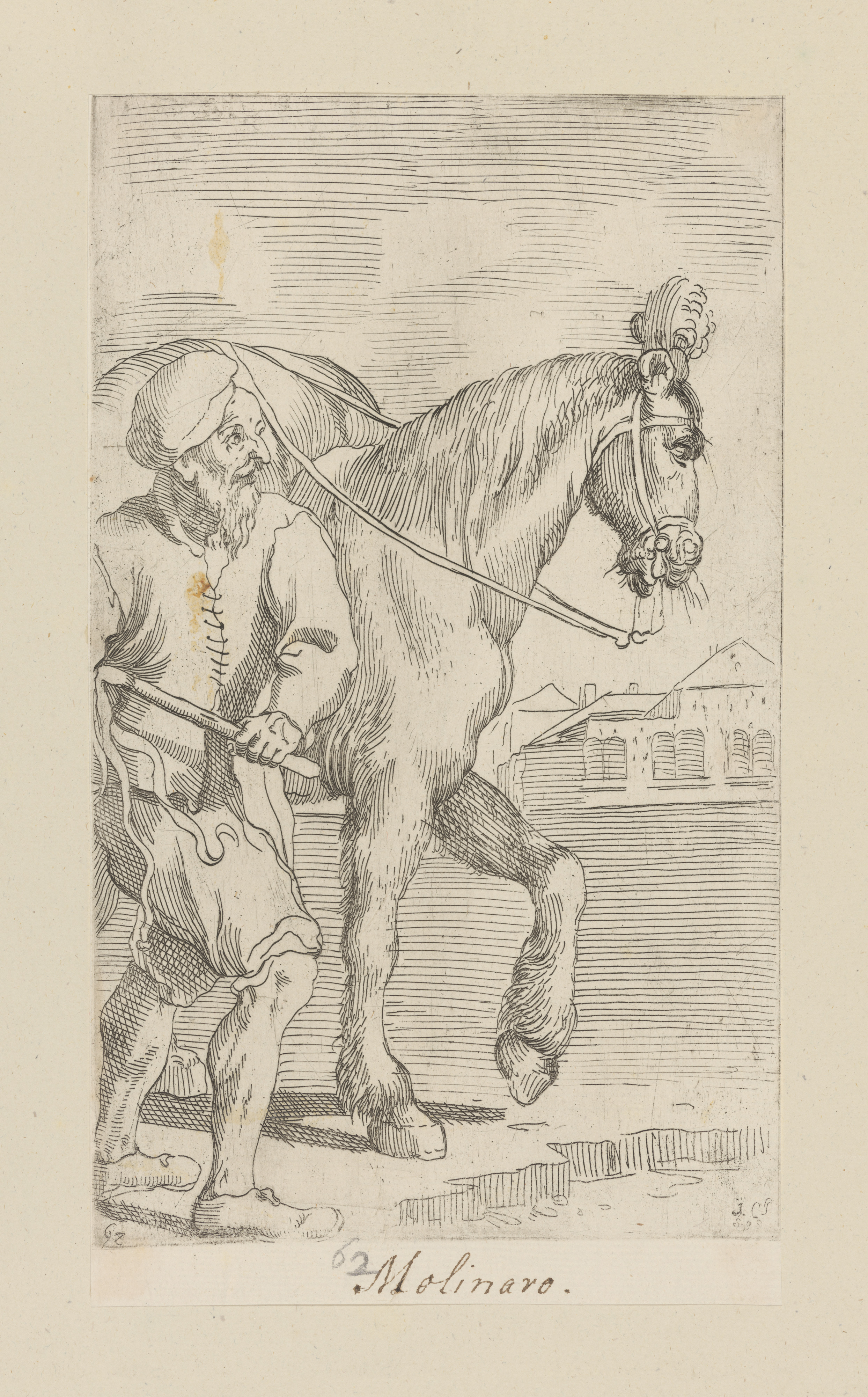 Plate 55: Miller alongside a horse