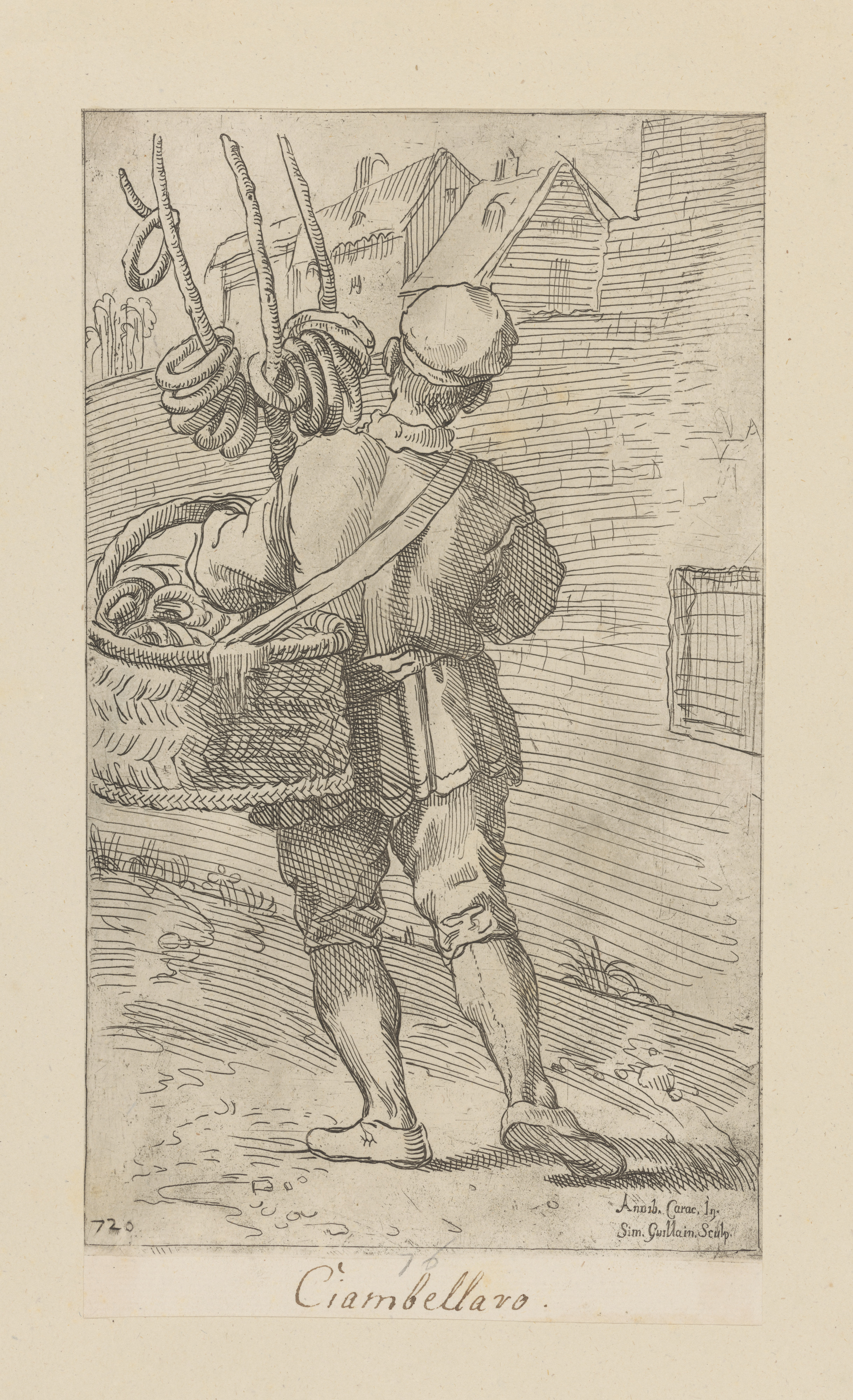 Plate 72: Donut vendor by Simon Guillain II