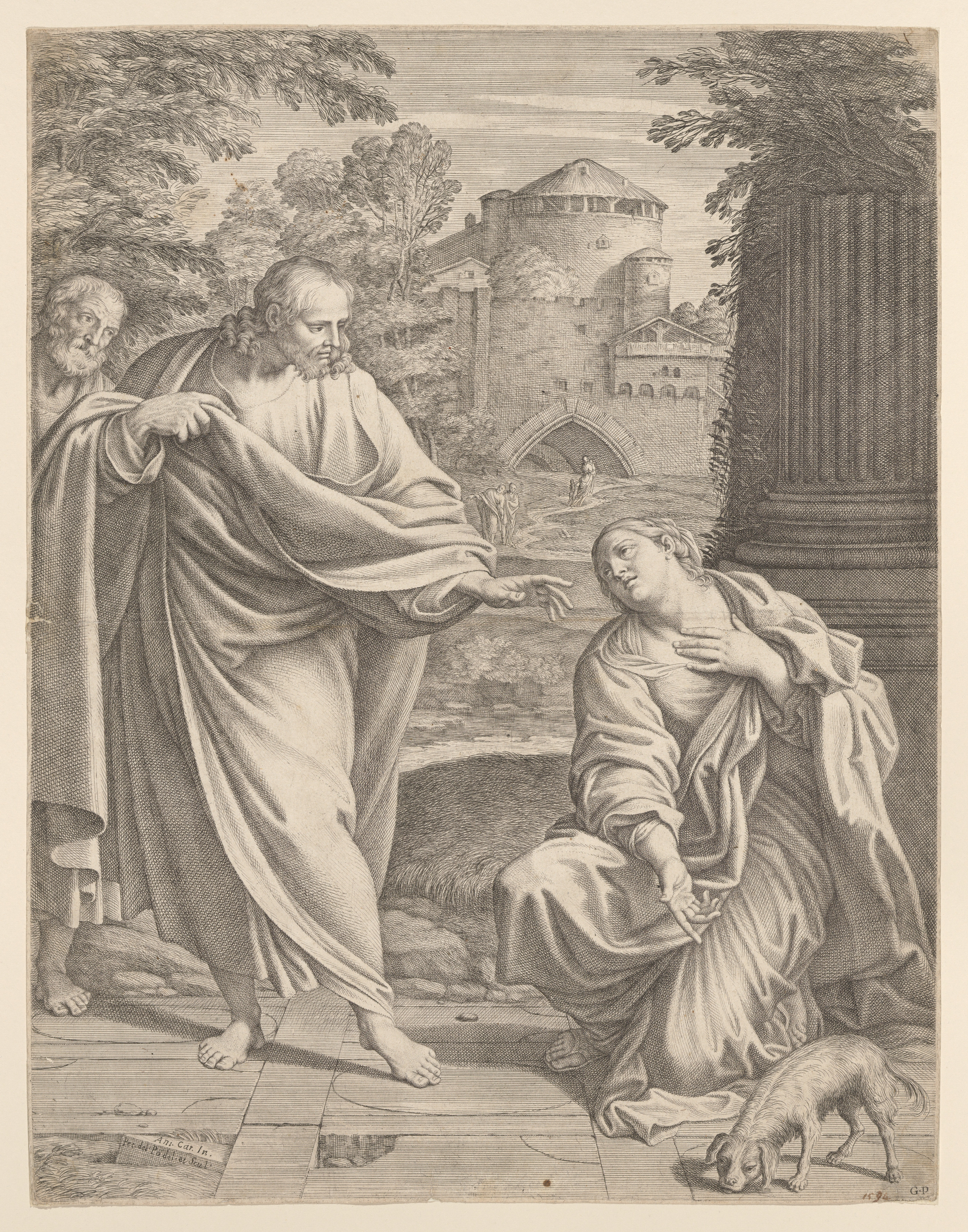 Christ and the woman of Canaan
