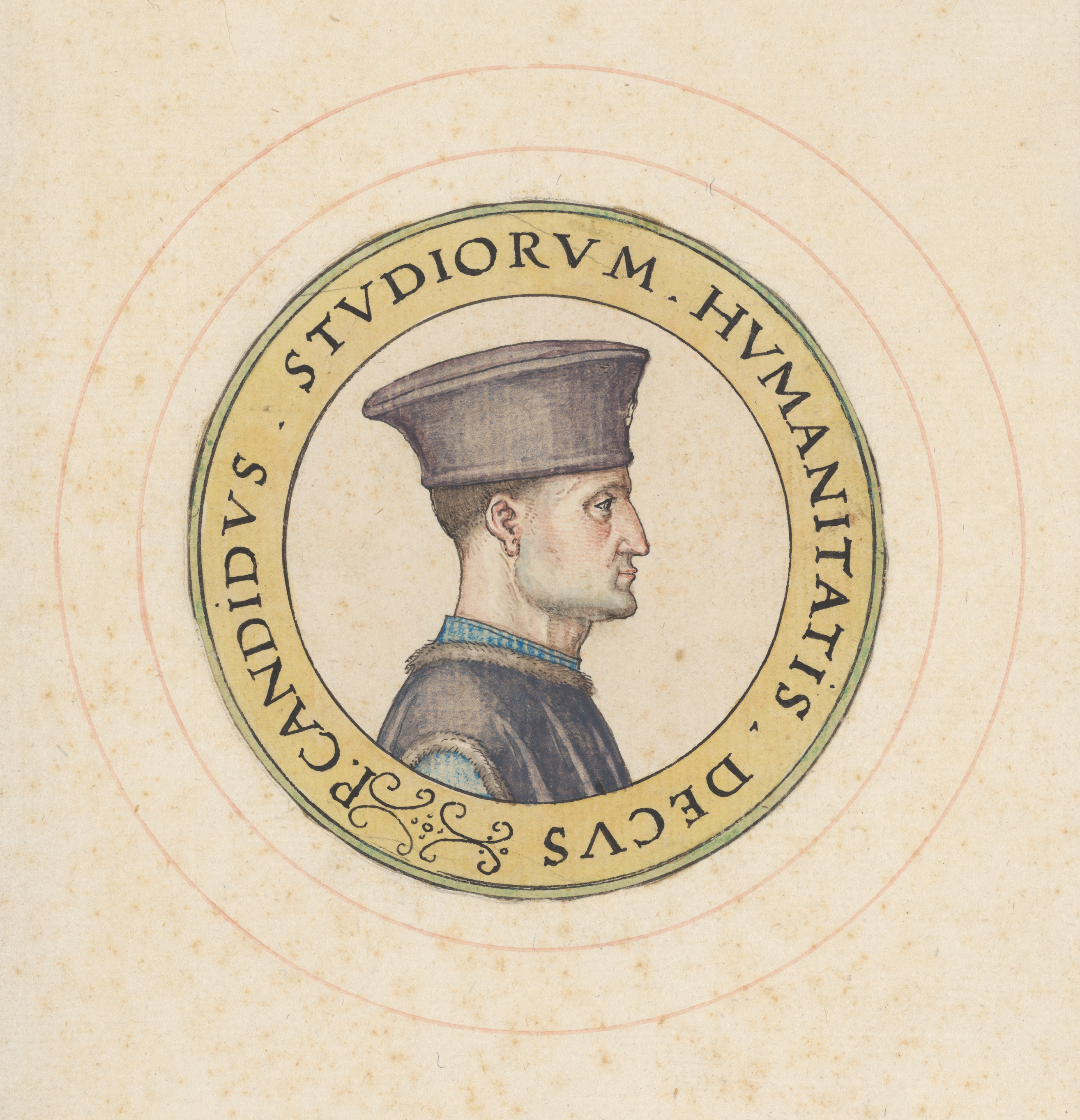 Portrait of Pier Candido (after a medal by Pisanello)