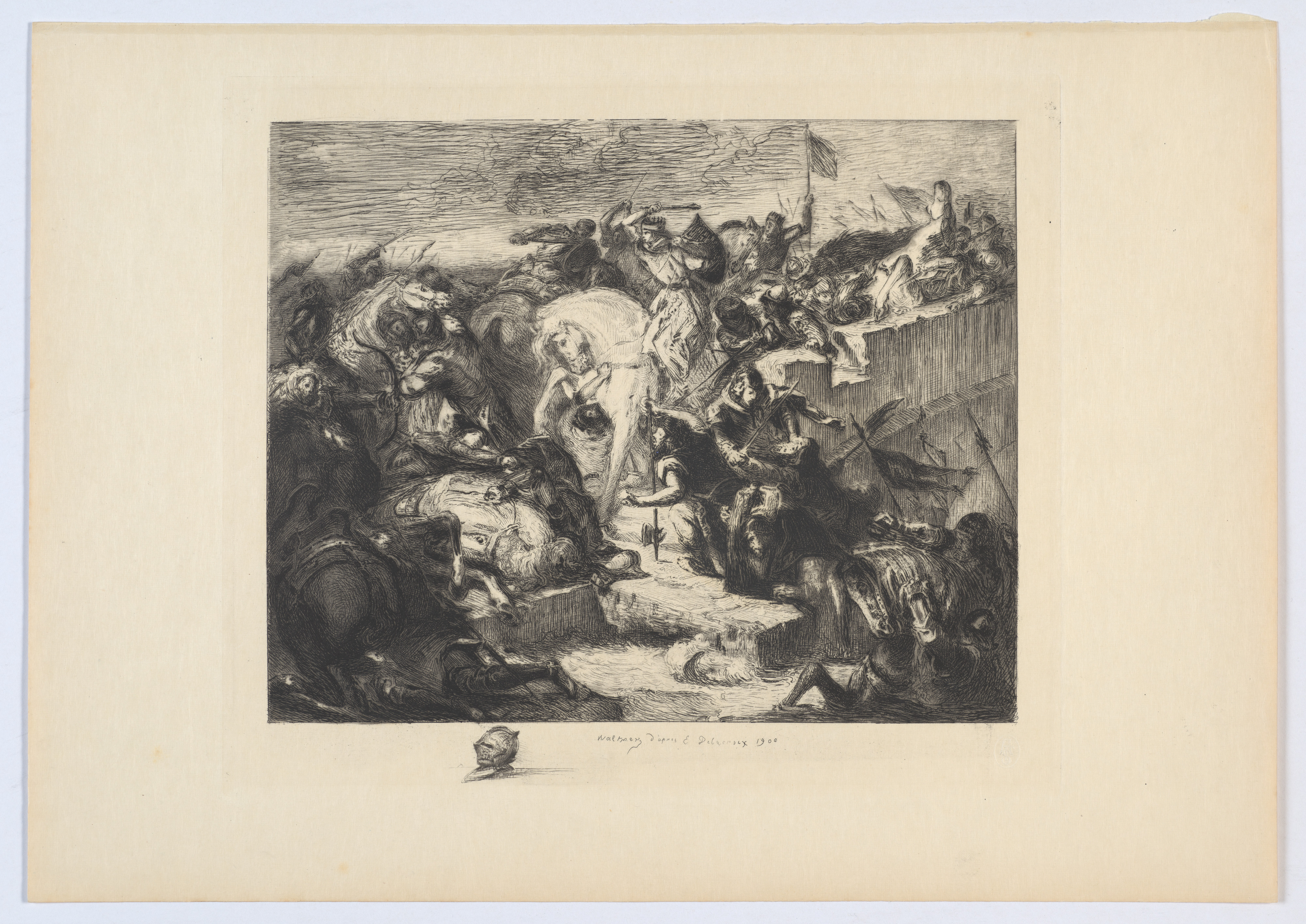 Bataille de Taillebourg by Charles-Albert Waltner