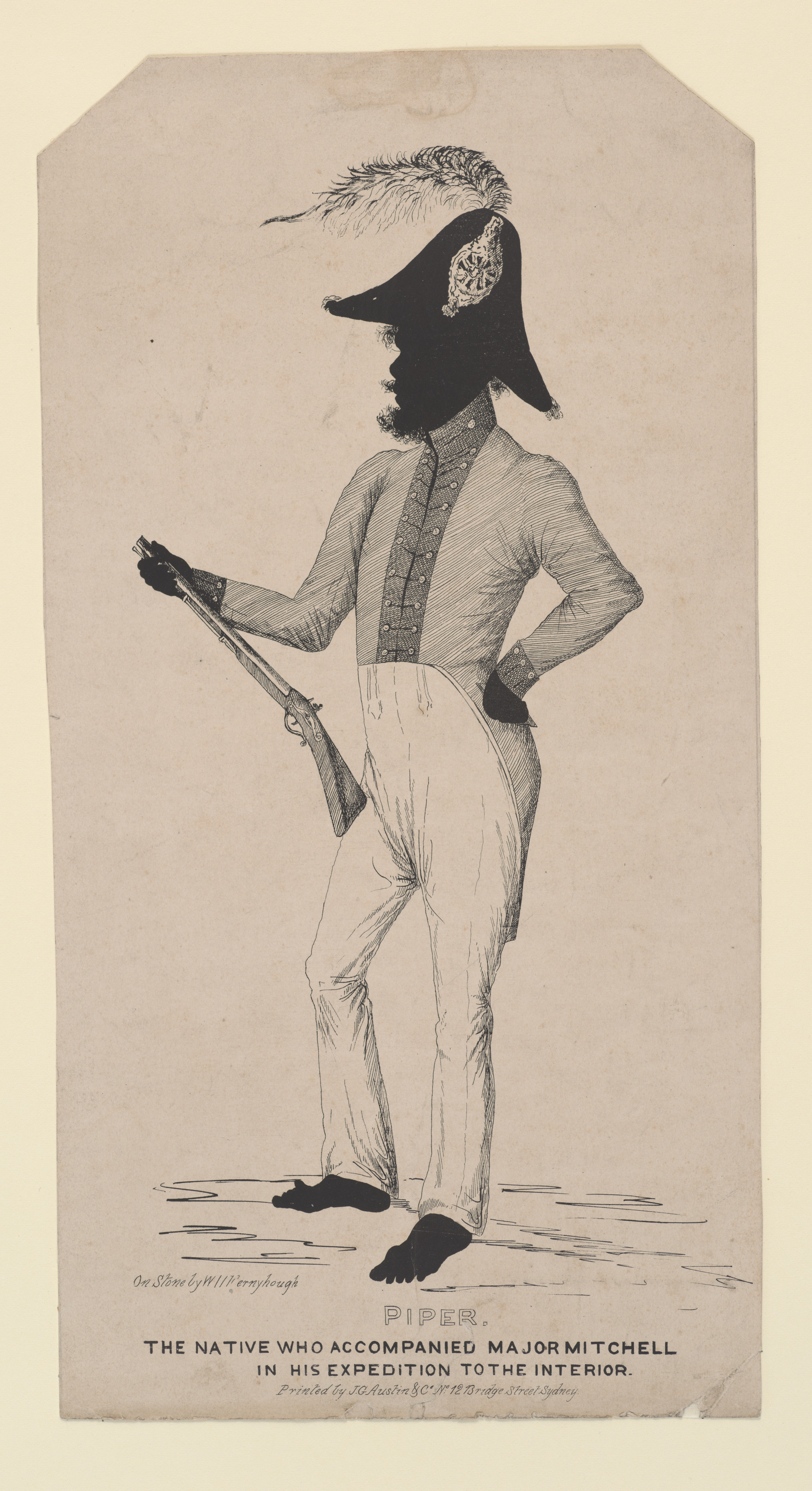 Piper. The Native who accompanied Major Mitchell in his Expedition to the Interior by William Fernyhough