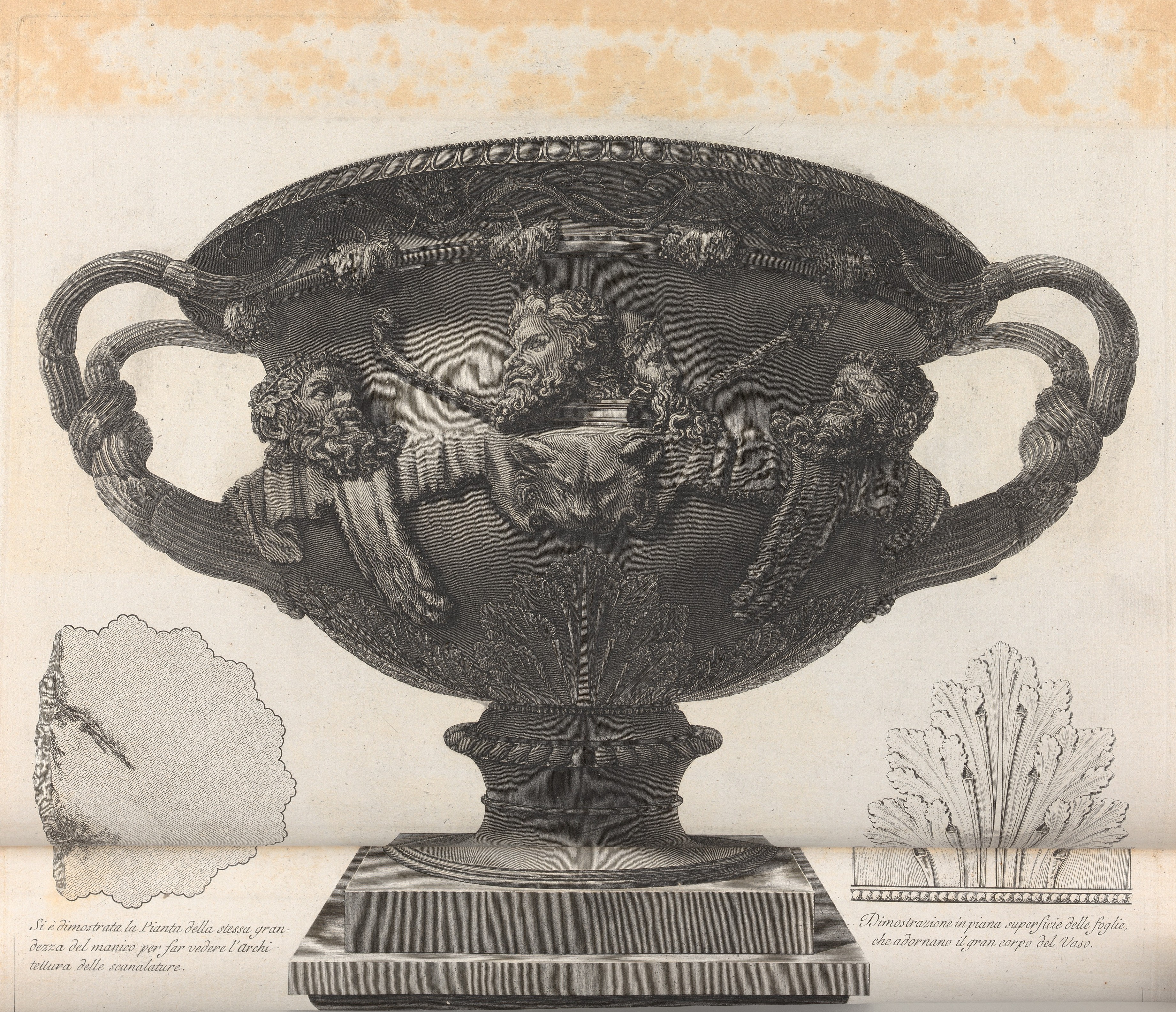 Giovanni Battista Piranesi  Vasi, candelabri, cippi, sarcofagi, tripodi,  lucerne, ed ornamenti antichi disegnati ed incisi dal Cav. Gio. Batt.  Piranesi, Vol. I (Vases, candelabra, grave stones, sarcophagi, tripods,  lamps, and ornaments