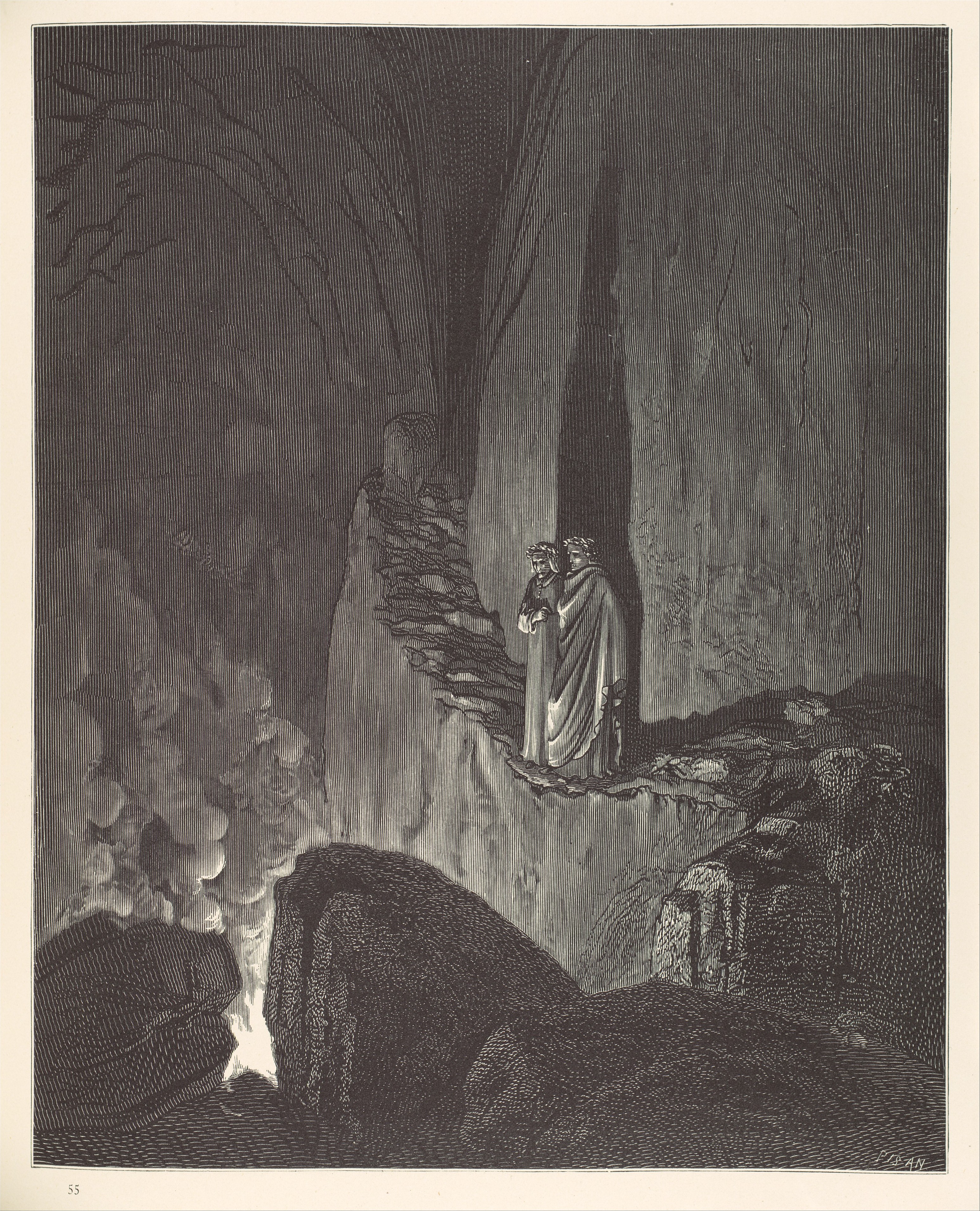 Gustave Doré Divine Comedy Set: Dante's Inferno & Purgatory and