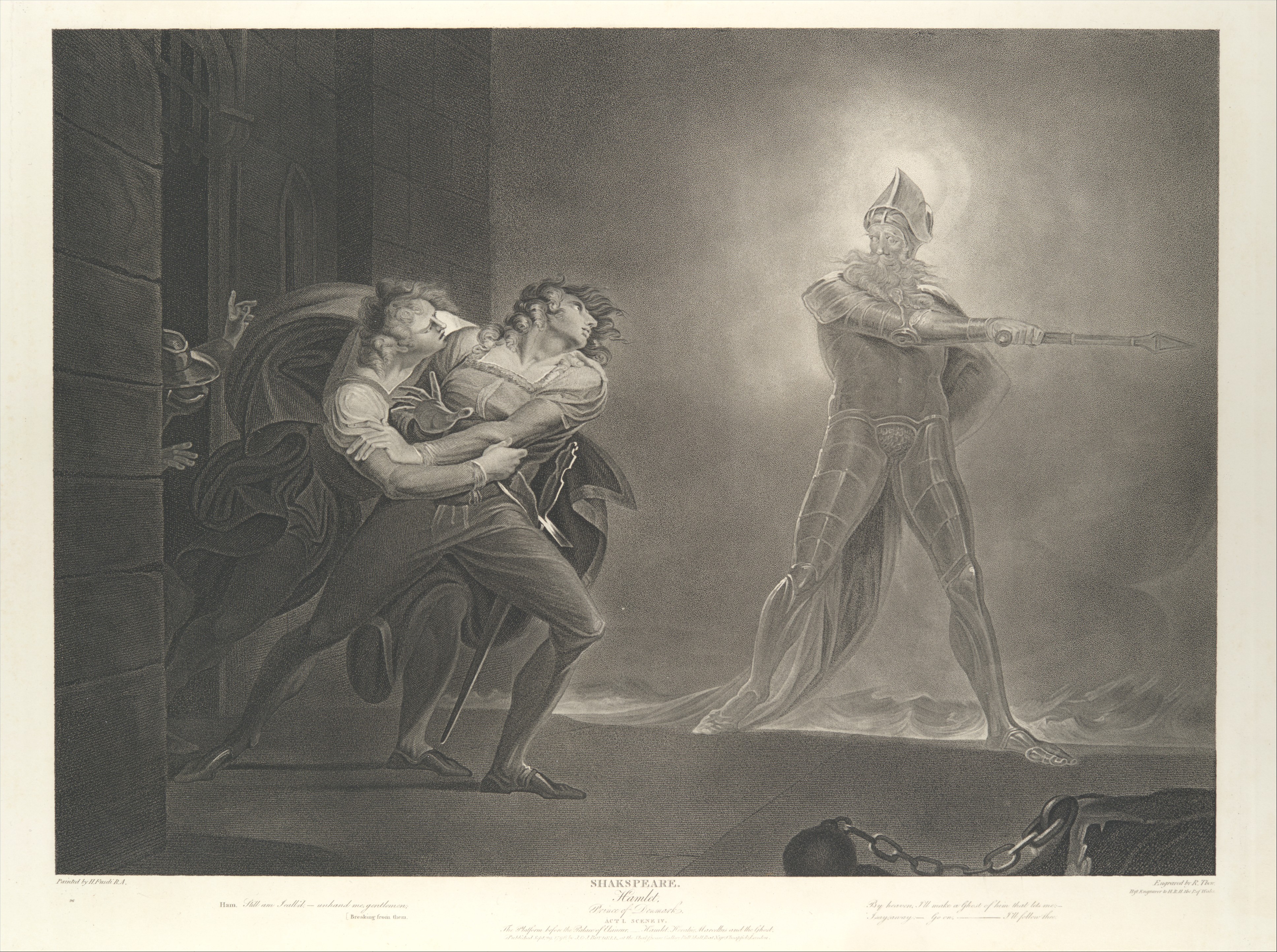 presentation of the ghost in hamlet