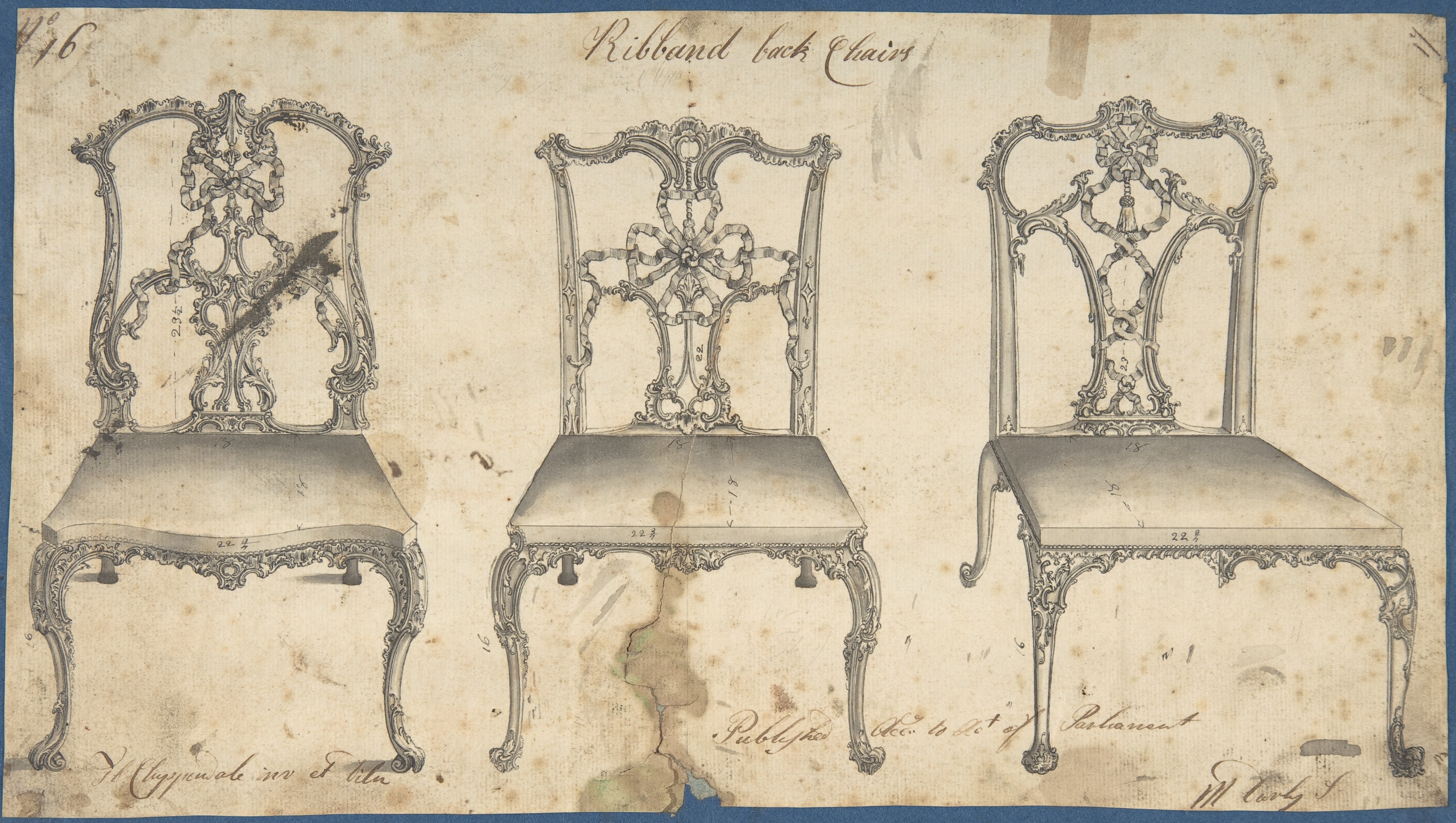 Thomas Chippendale Ribband Back Chairs The Met