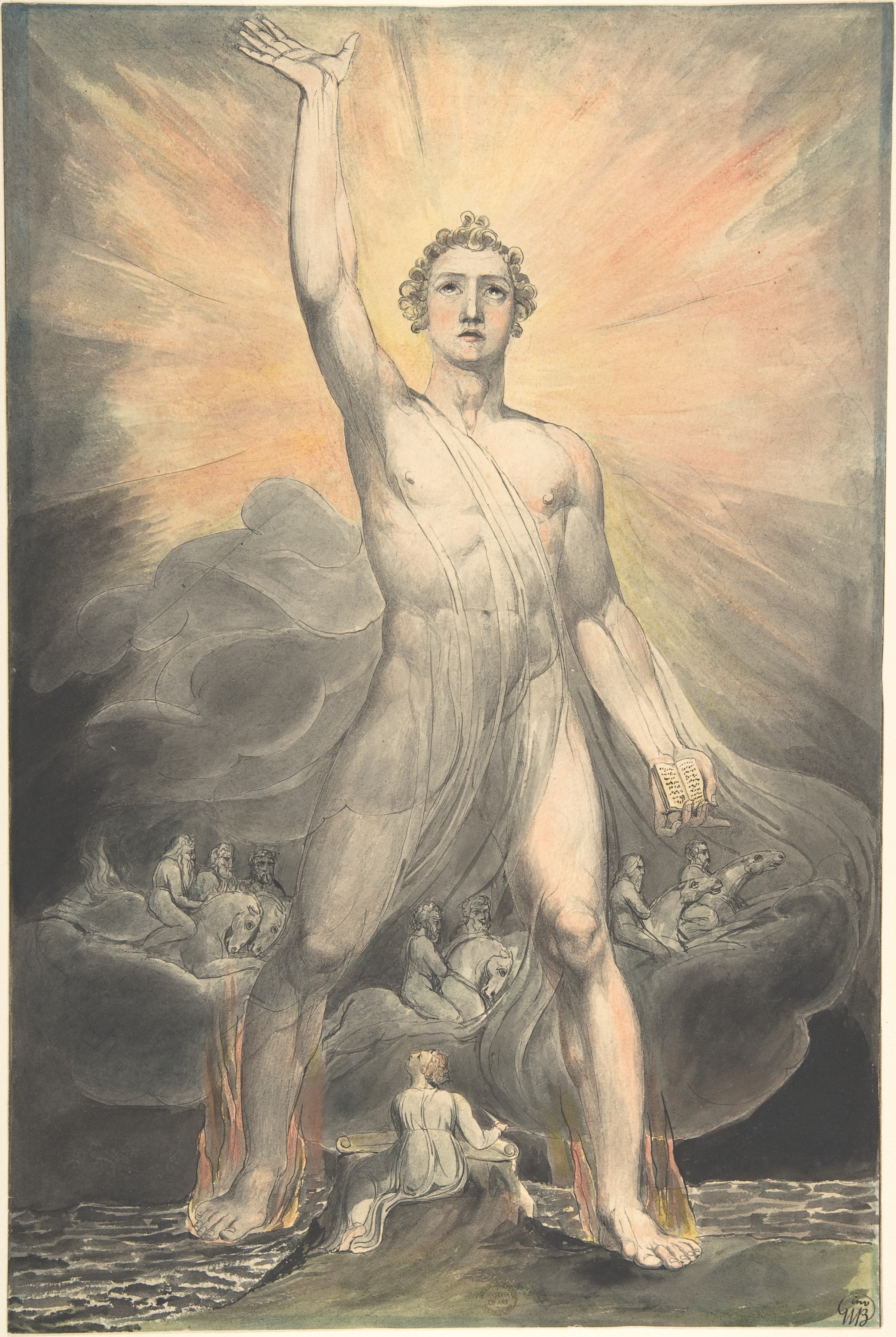 William Blake Angel Of The Revelation Book Of Revelation Chapter 10 The Metropolitan Museum Of Art