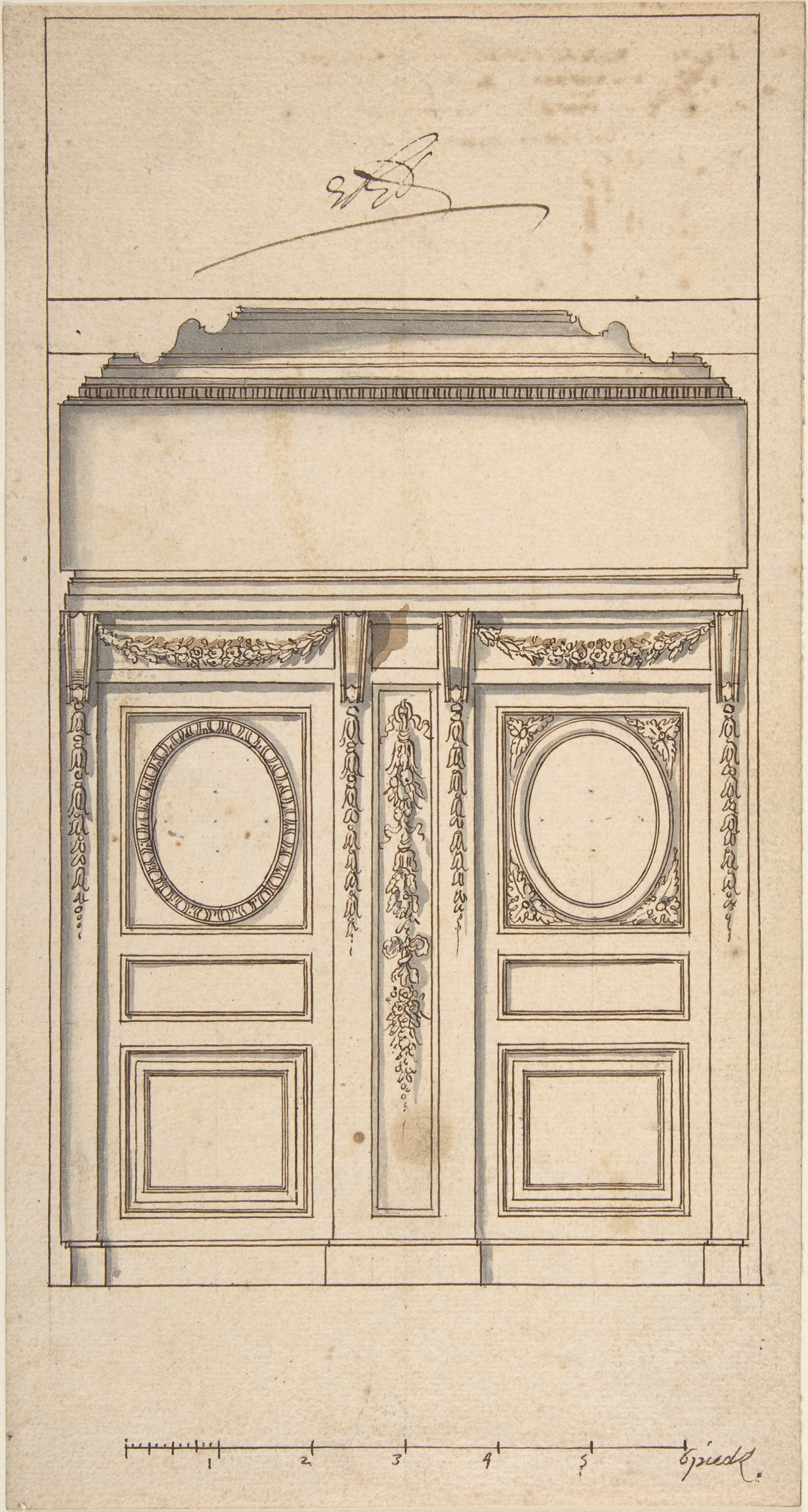 Anonymous, French, 18th century, Architectural Drawing