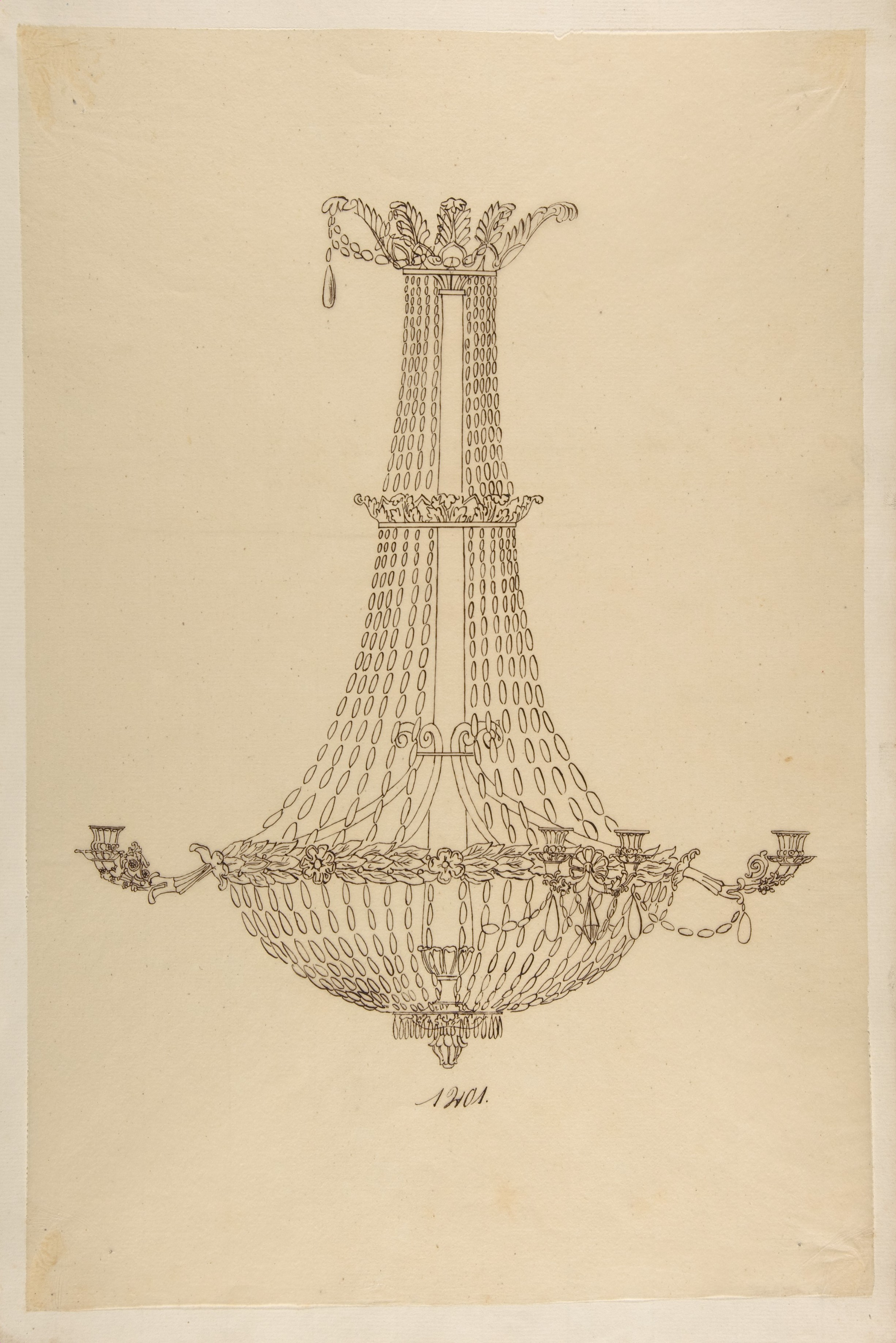 Anonymous, French, 19th century | Design for a Chandelier | The 