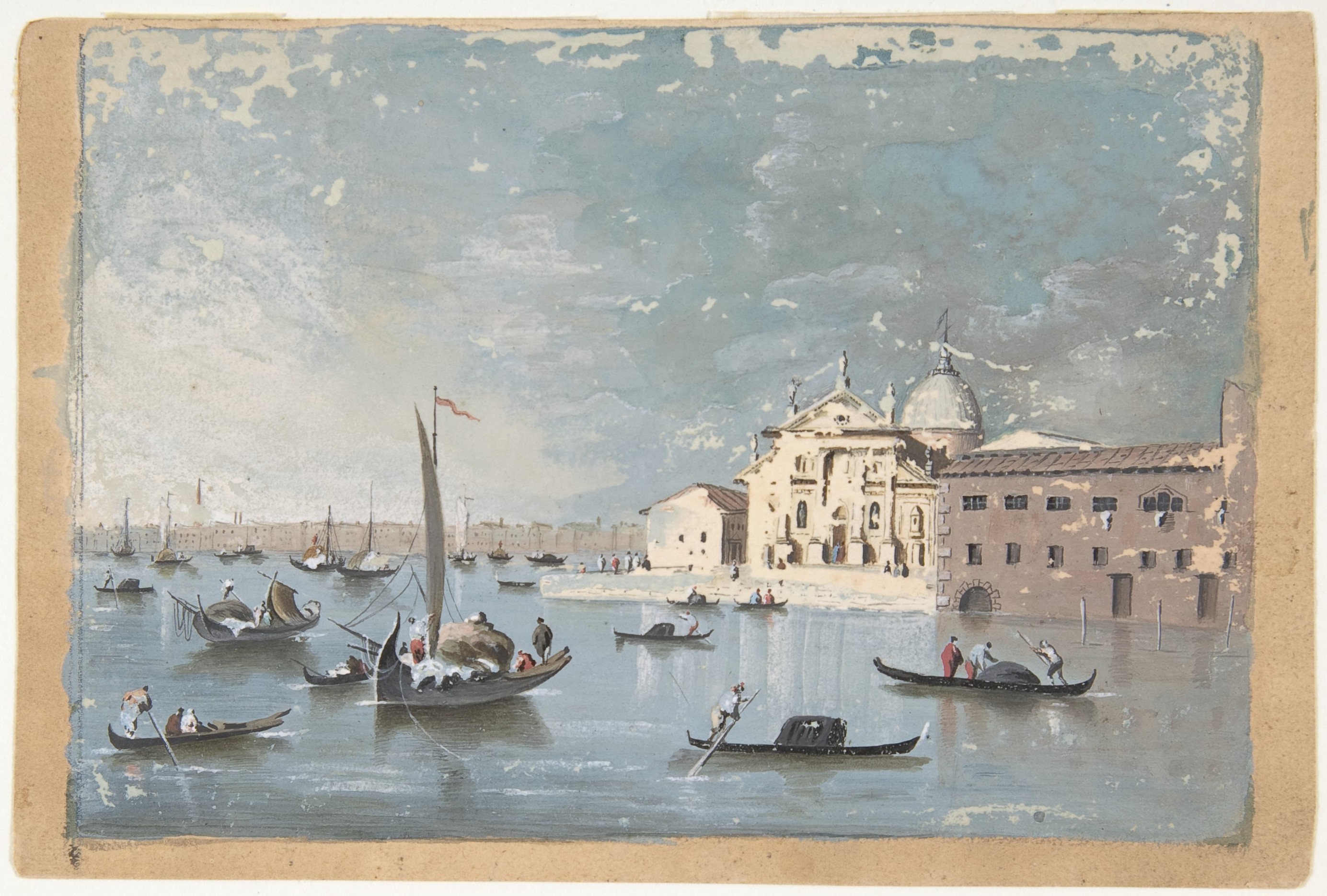Attributed to Giacomo Guardi | View of the Isola di San Giorgio Maggiore |  The Metropolitan Museum of Art