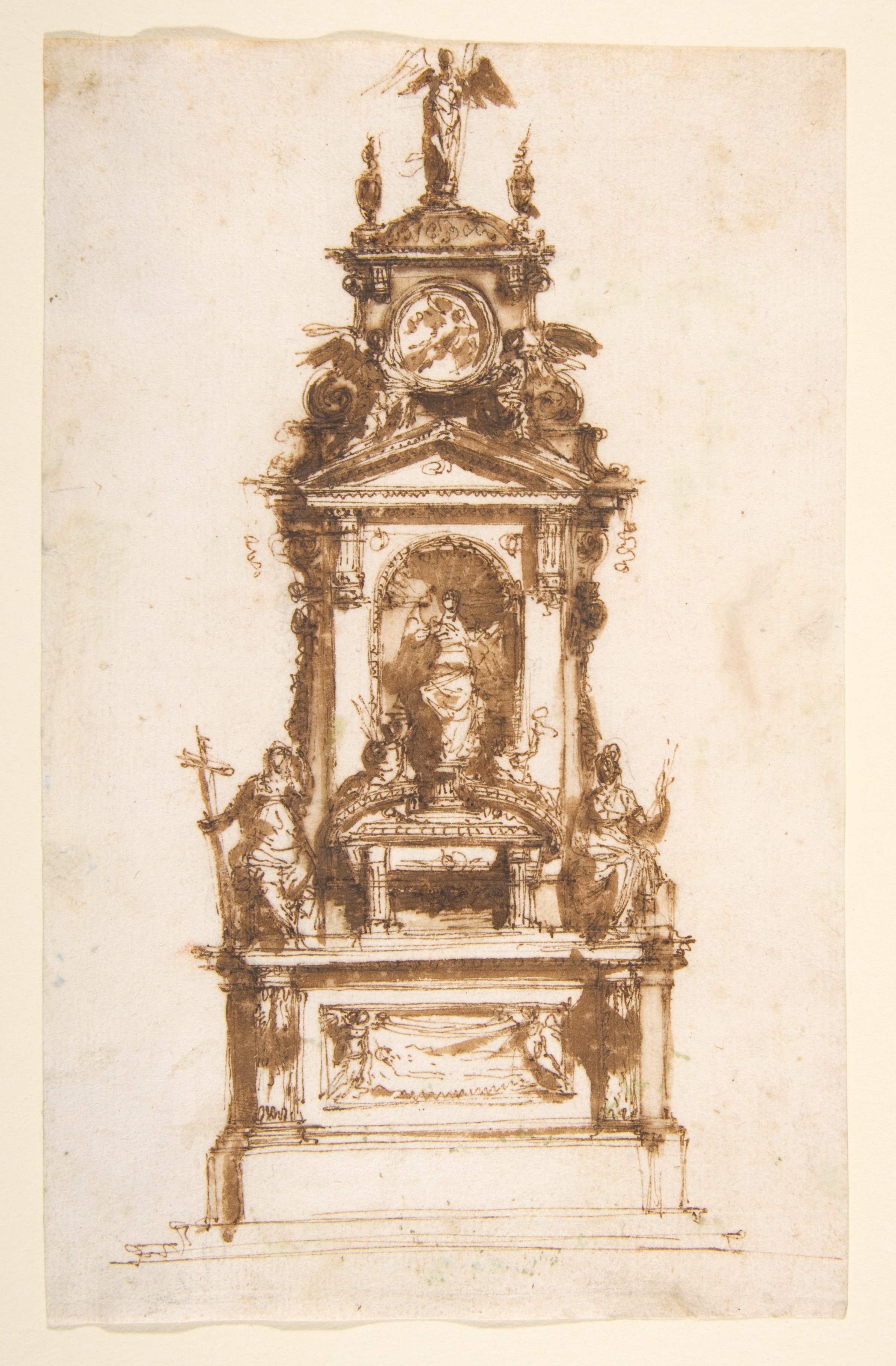 Mauro Antonio Tesi | Design for an Altar Erected for the Holy Week ...