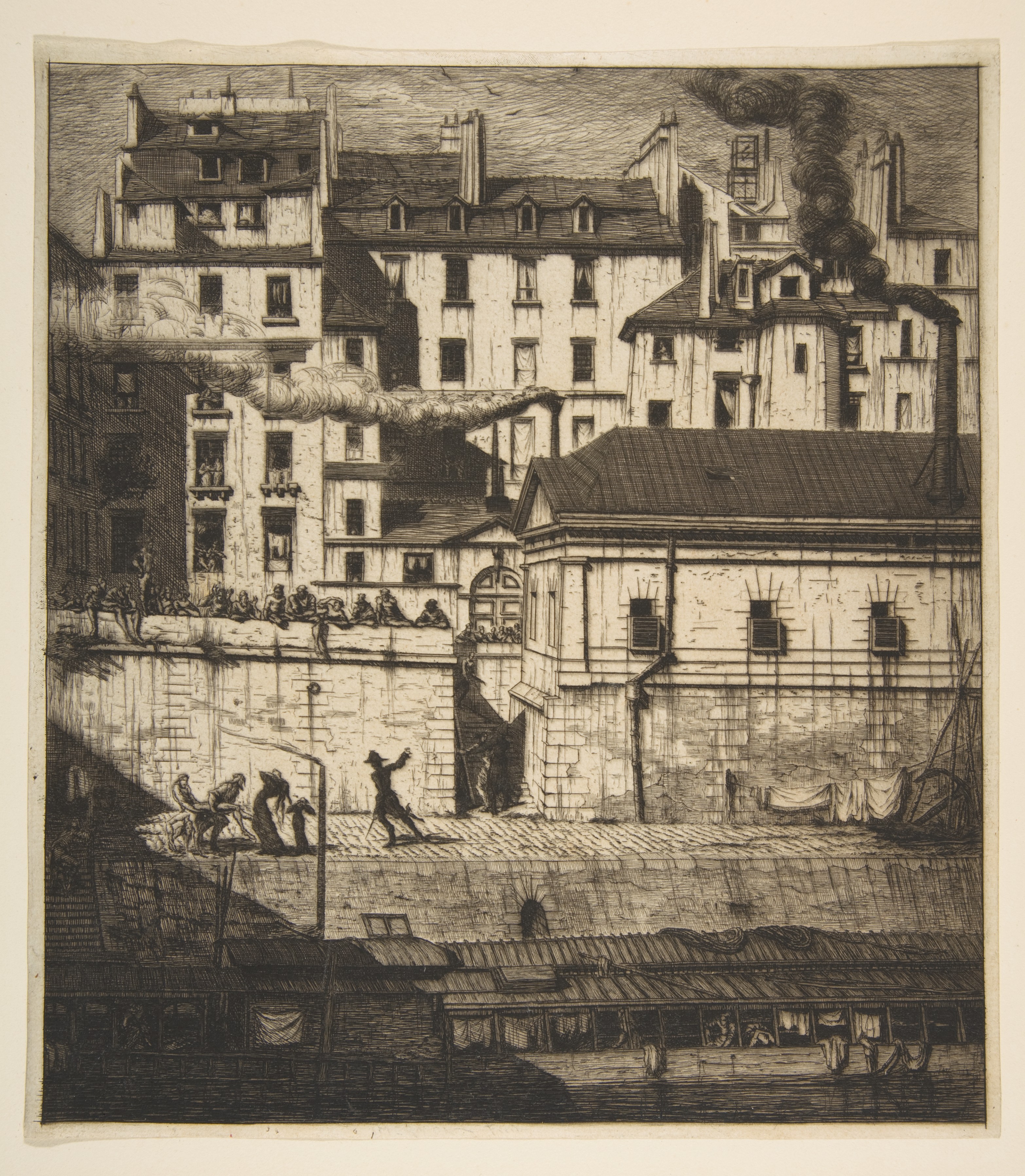 Gazette des Beaux-Arts XIV: House with a Turret, No. 22, rue de L'Ecole de  Médecine, Paris, (called the Turret of Marat), 1861. Charles Meryon  (French, 1821-1868). Etching and drypoint on chine collé;