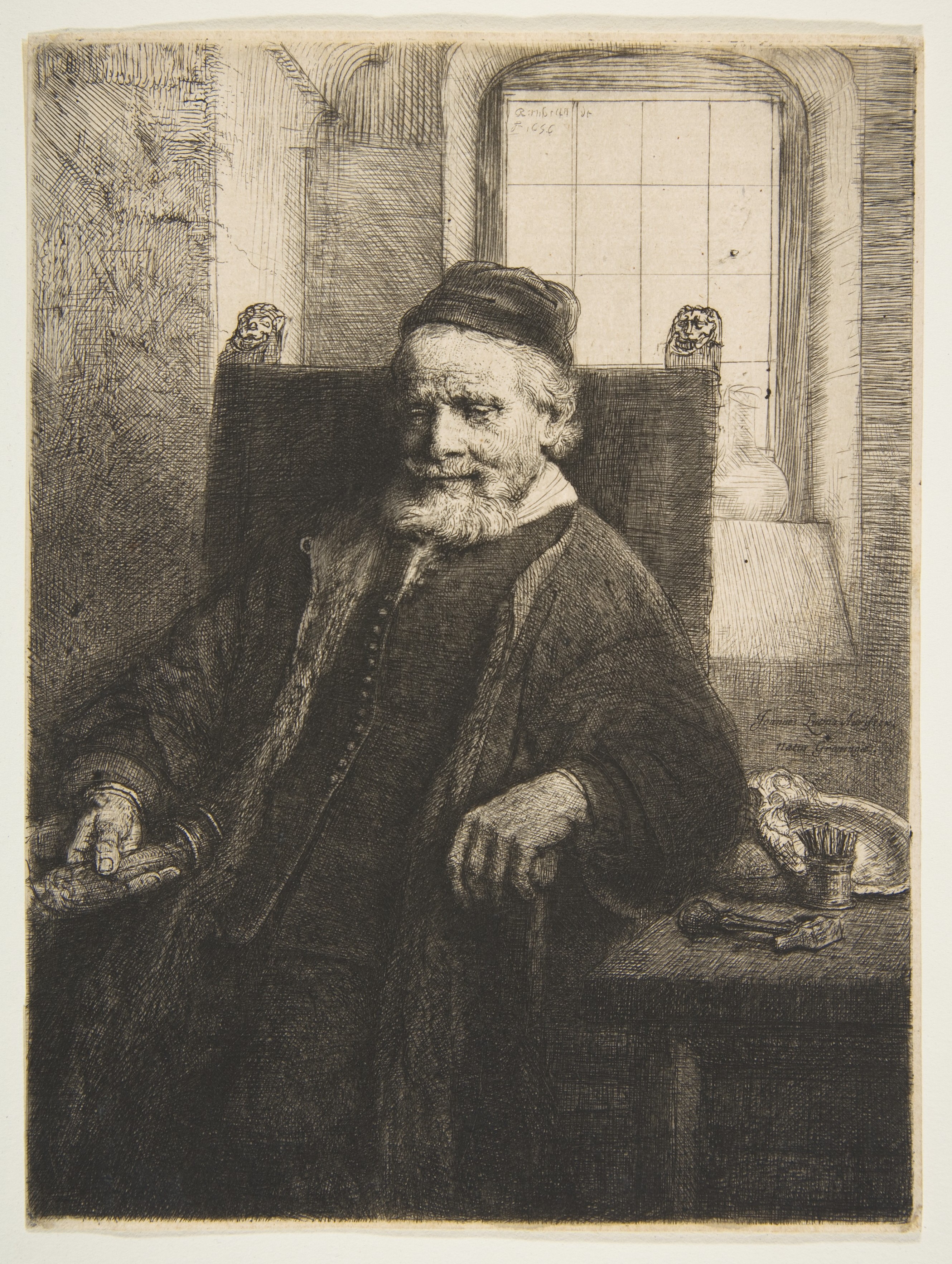 Rembrandt Harmensz. van Rijn , Jan Lutma, Goldsmith (B 