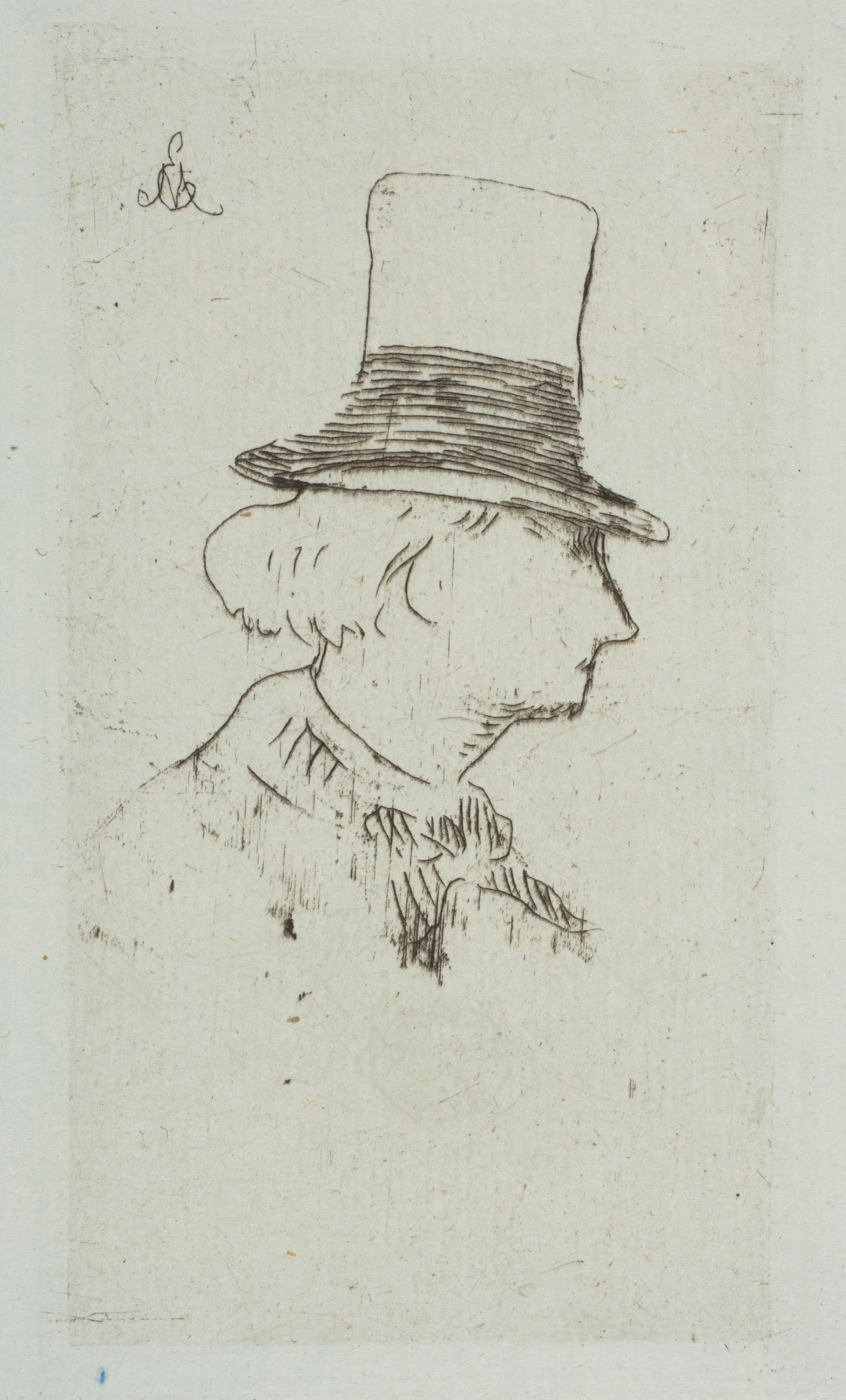 Edouard Manet | Portrait of Charles Baudelaire in Profile | The Met