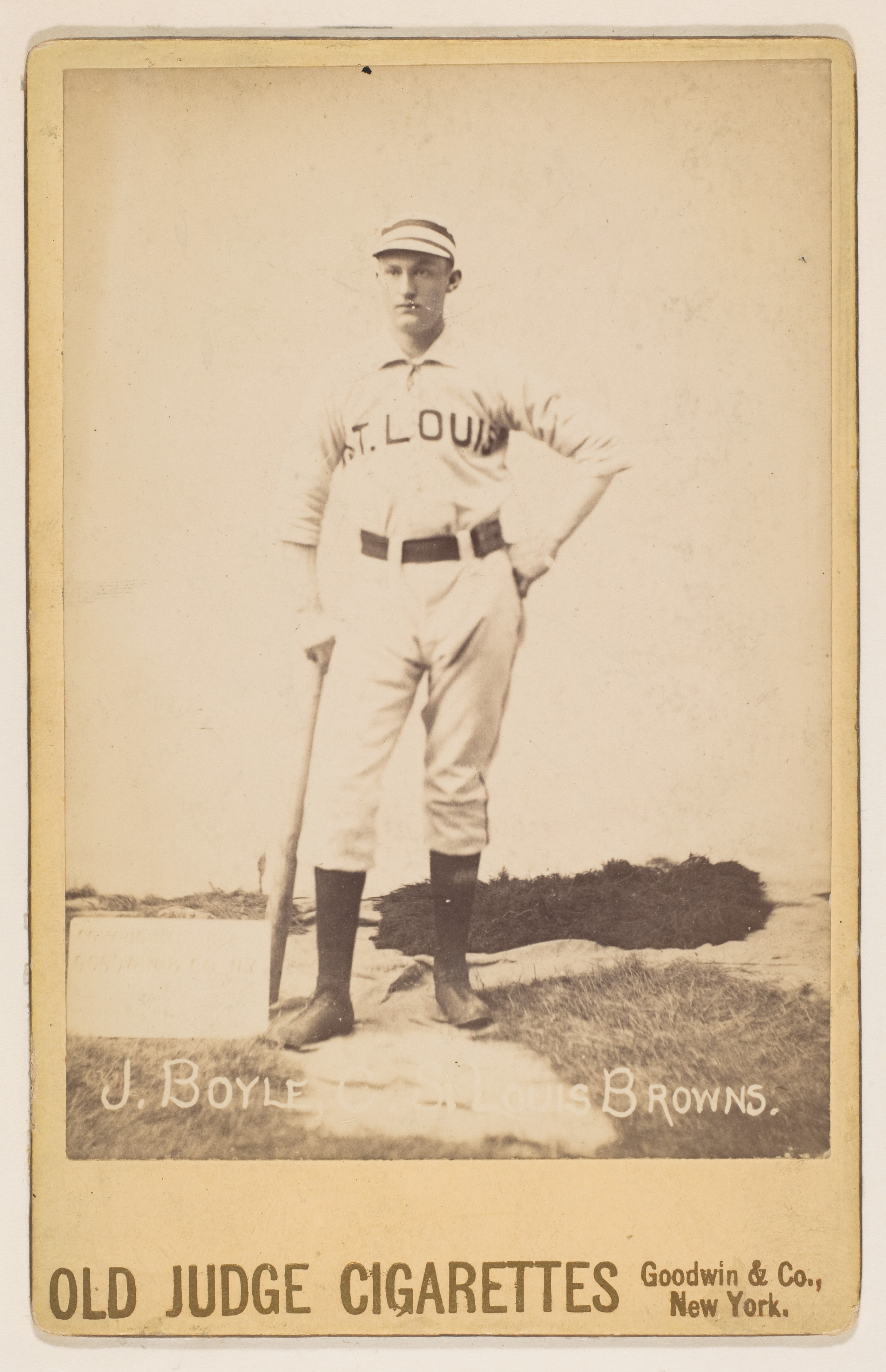 Goodwin & Company | Jack Boyle, Catcher, St. Louis Browns, from the series  Old Judge Cigarettes | The Metropolitan Museum of Art