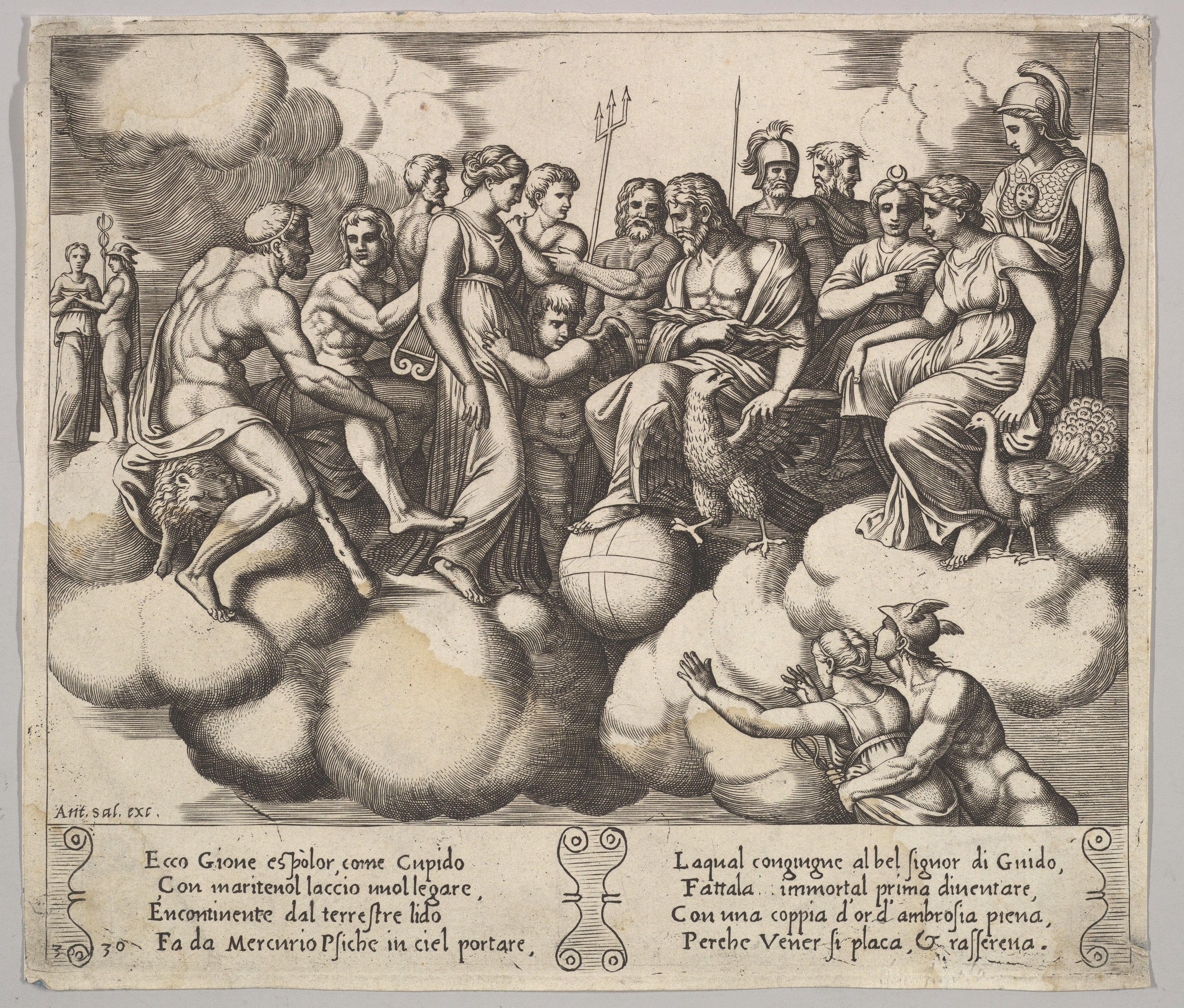 Tilskyndelse thespian Virkelig Master of the Die | Plate 30: Venus and Cupid pleading their case in the  presence of Jupiter and other Gods, from "The Fable of Cupid and Psyche" |  The Metropolitan Museum of Art