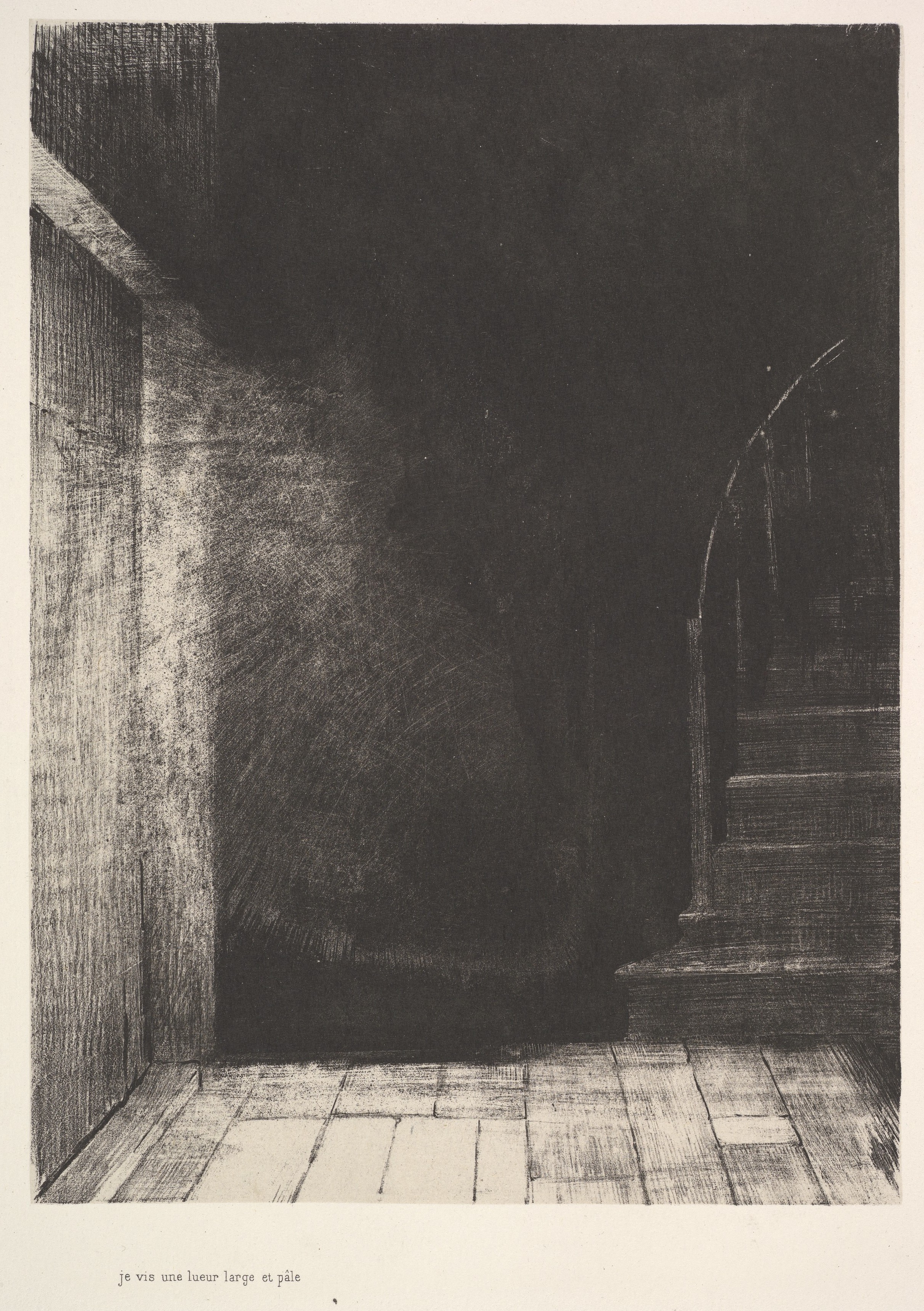 Odilon Redon | I saw a flash of light, large and pale ...