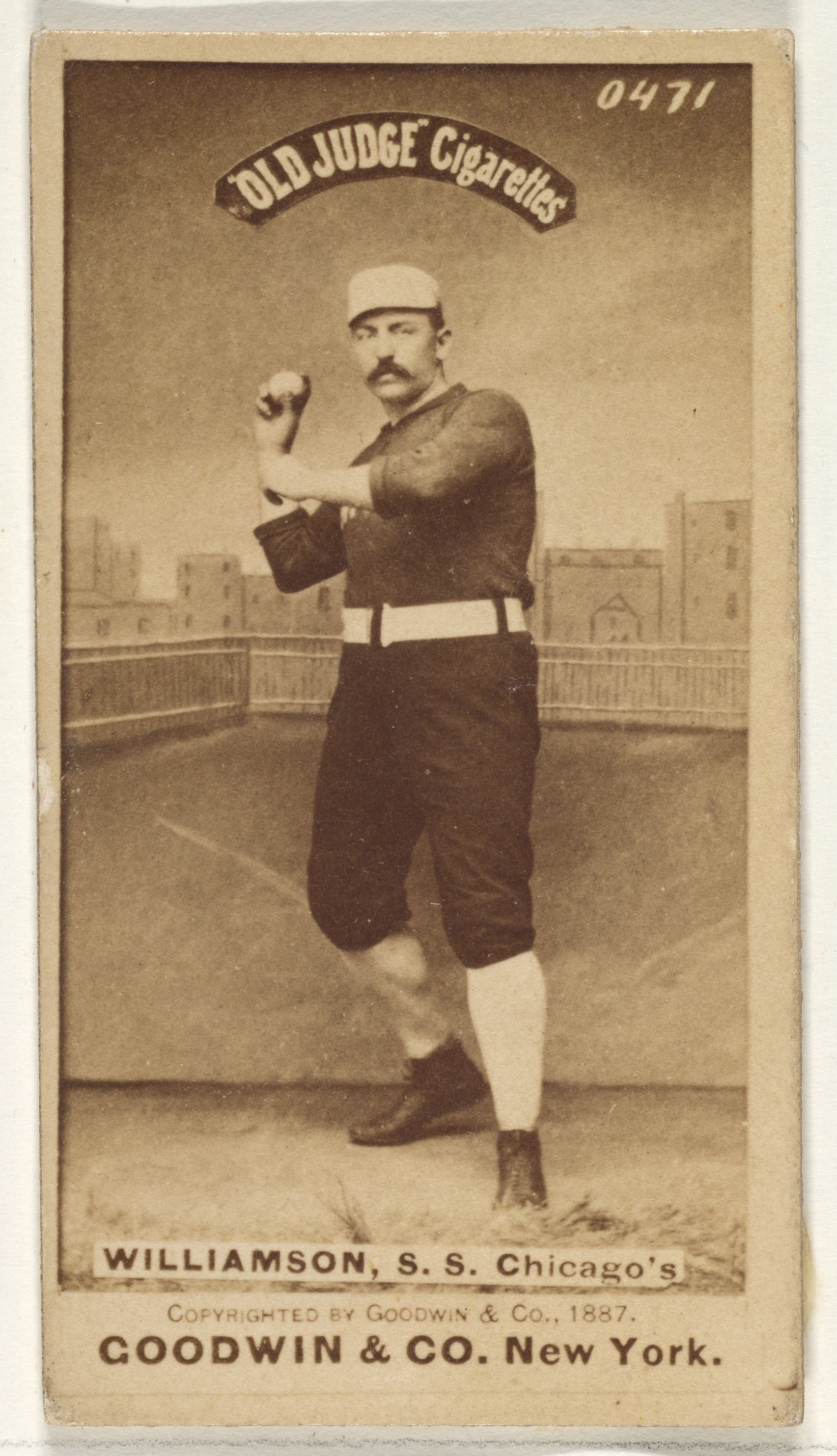 Williamson, Shortstop, Chicago, from the Old Judge series (N172) for Old Judge Cigarettes