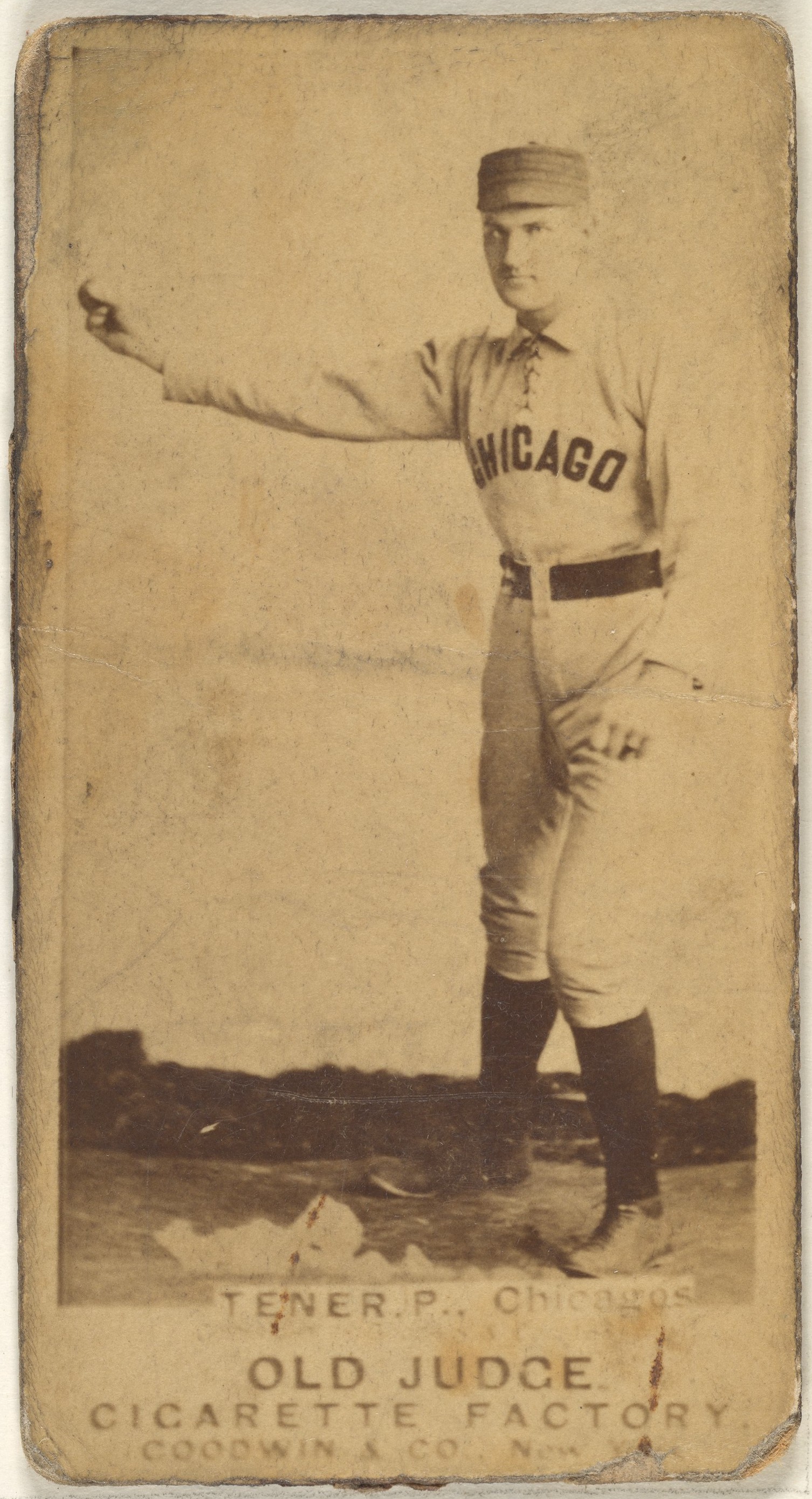 Goodwin & Company, Tener, Pitcher, Chicago, from the Old Judge series (N172) for Old Judge Cigarettes