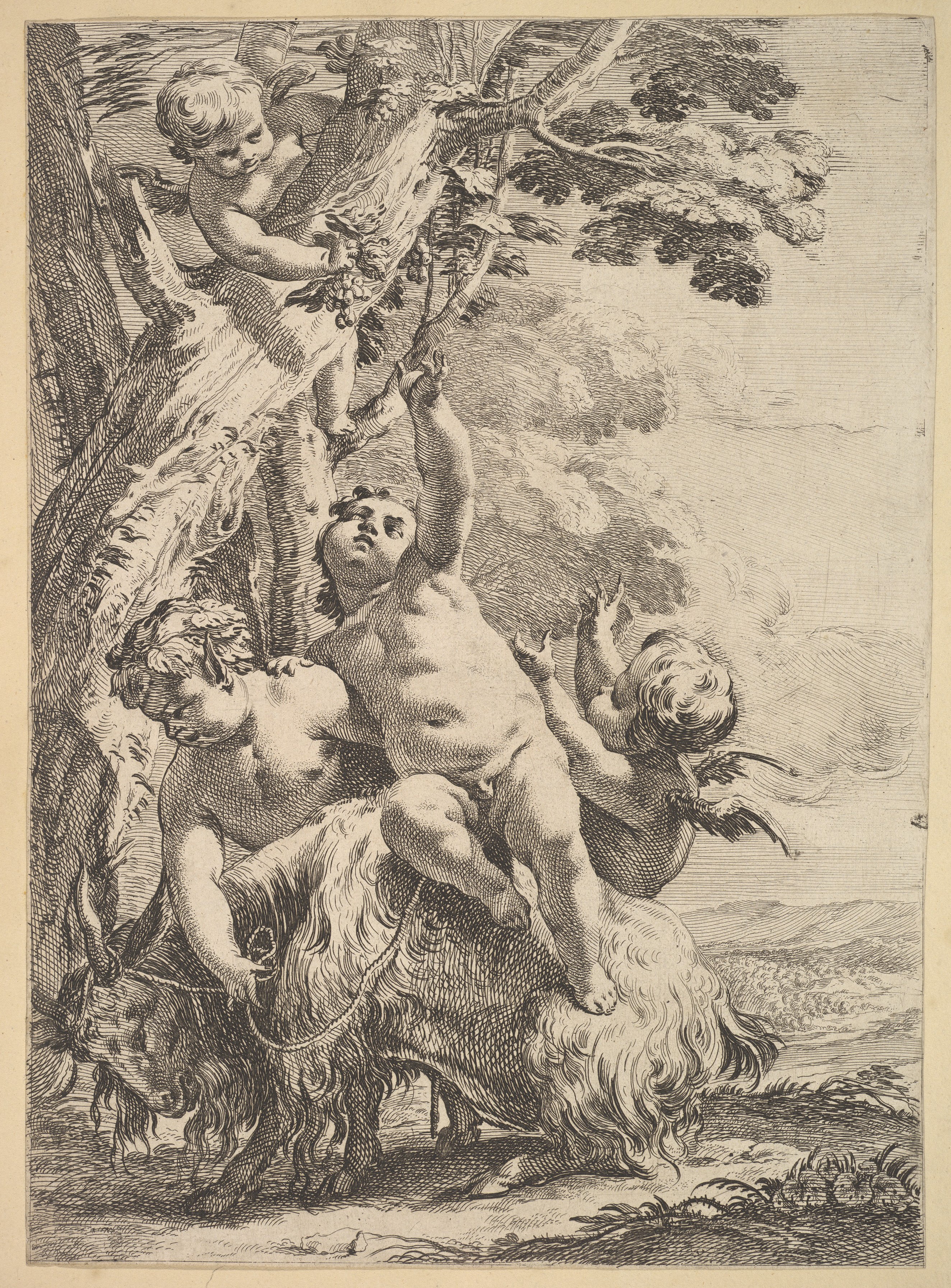 Drunken Bacchantes and Putti