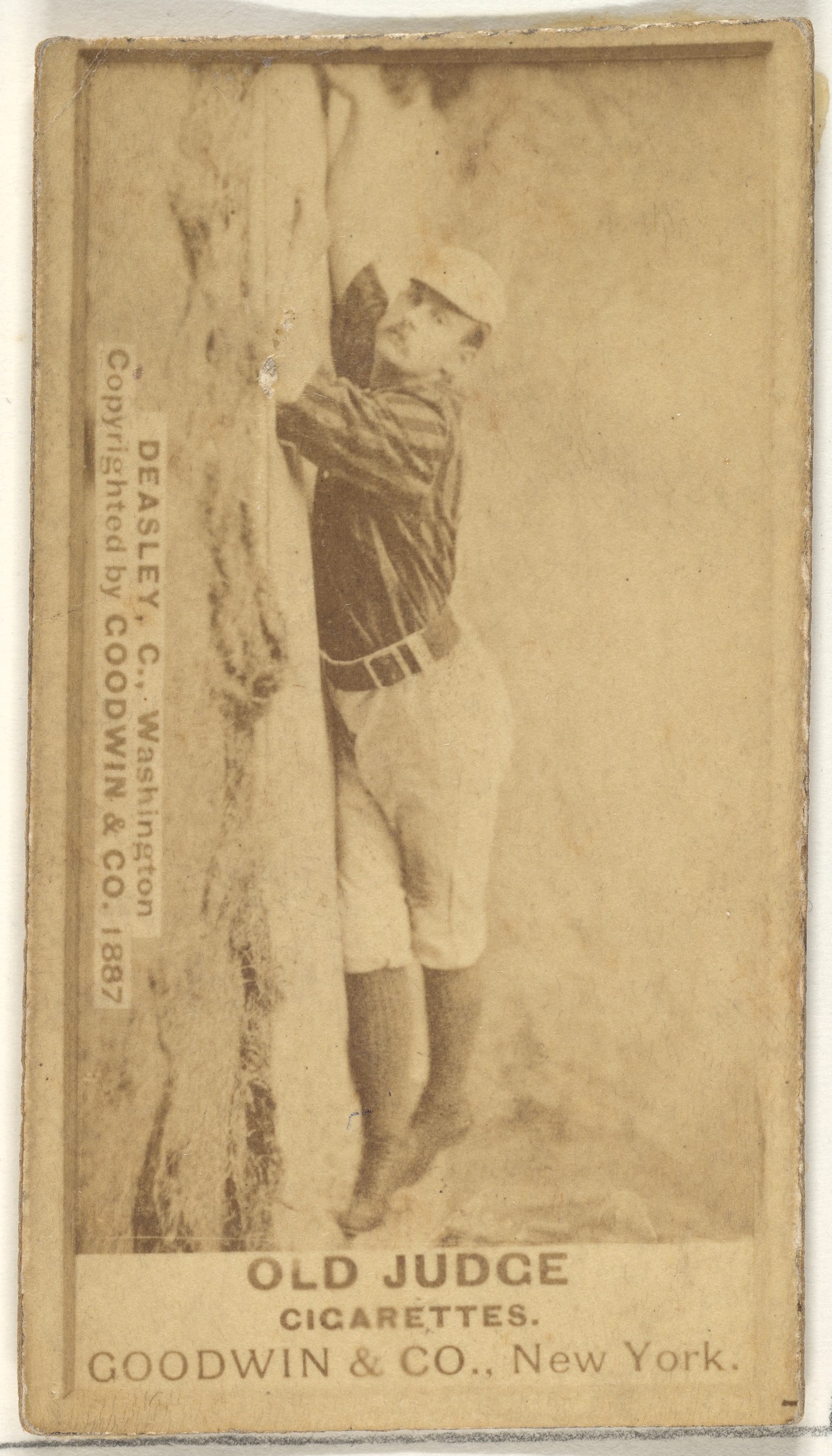 Goodwin & Company, Patrick "Pat" E. Dealy, Catcher, Washington Nationals, from the Old Judge series (N172) for Old Judge Cigarettes