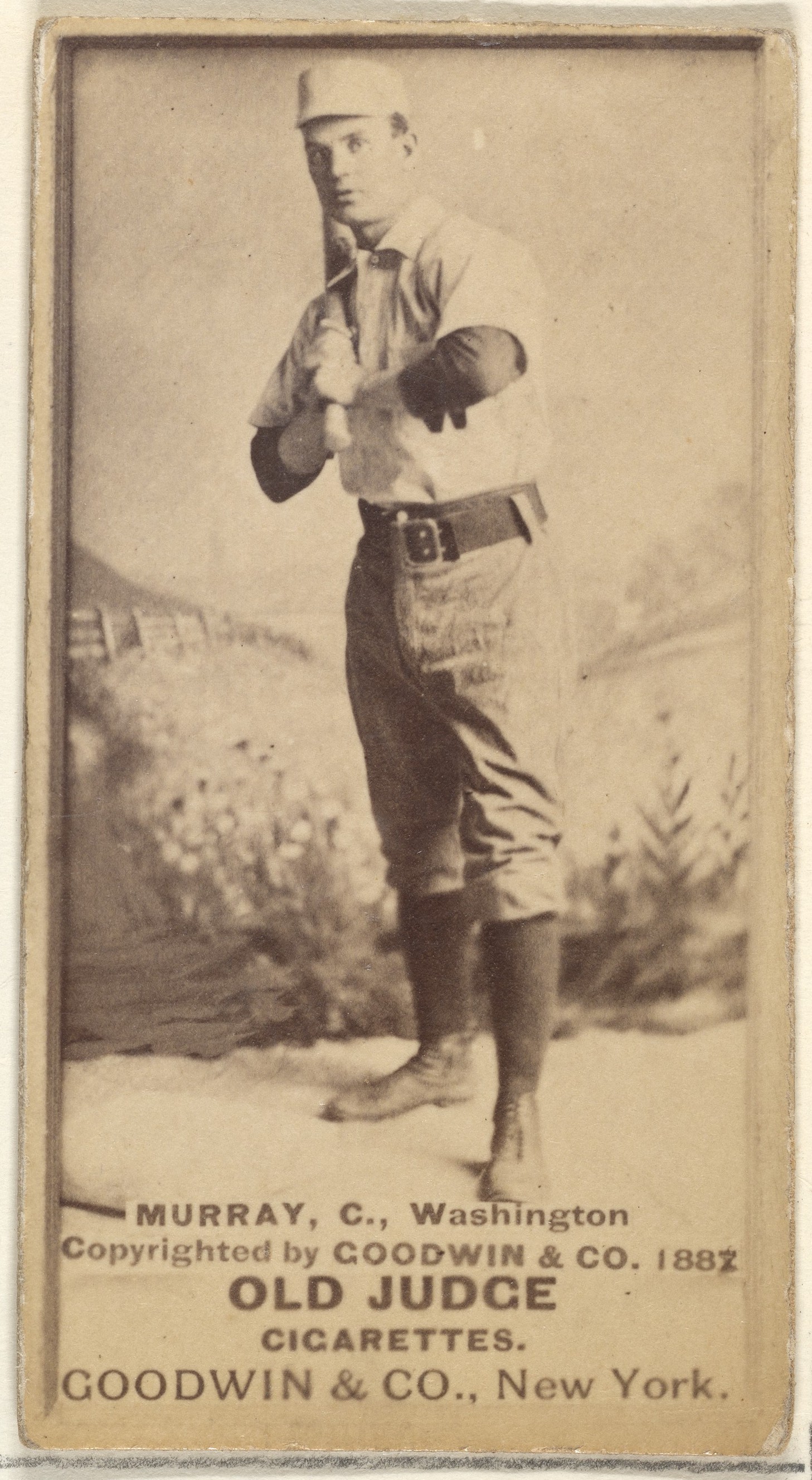 Goodwin & Company, Jeremiah J. "Miah" Murray, Catcher, Washington Nationals, from the Old Judge series (N172) for Old Judge Cigarettes