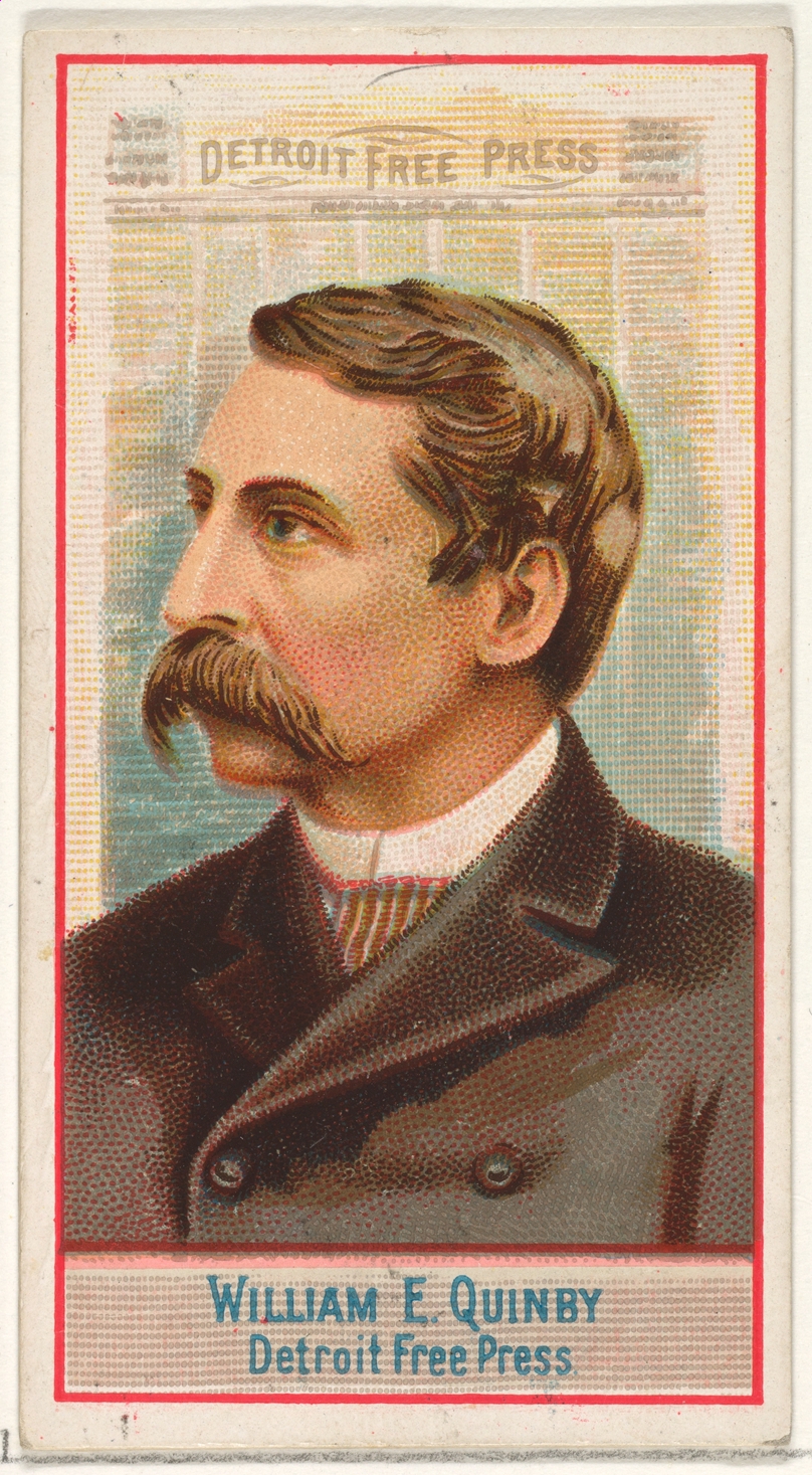 Issued by Allen & Ginter | William E. Quinby, Detroit Free Press