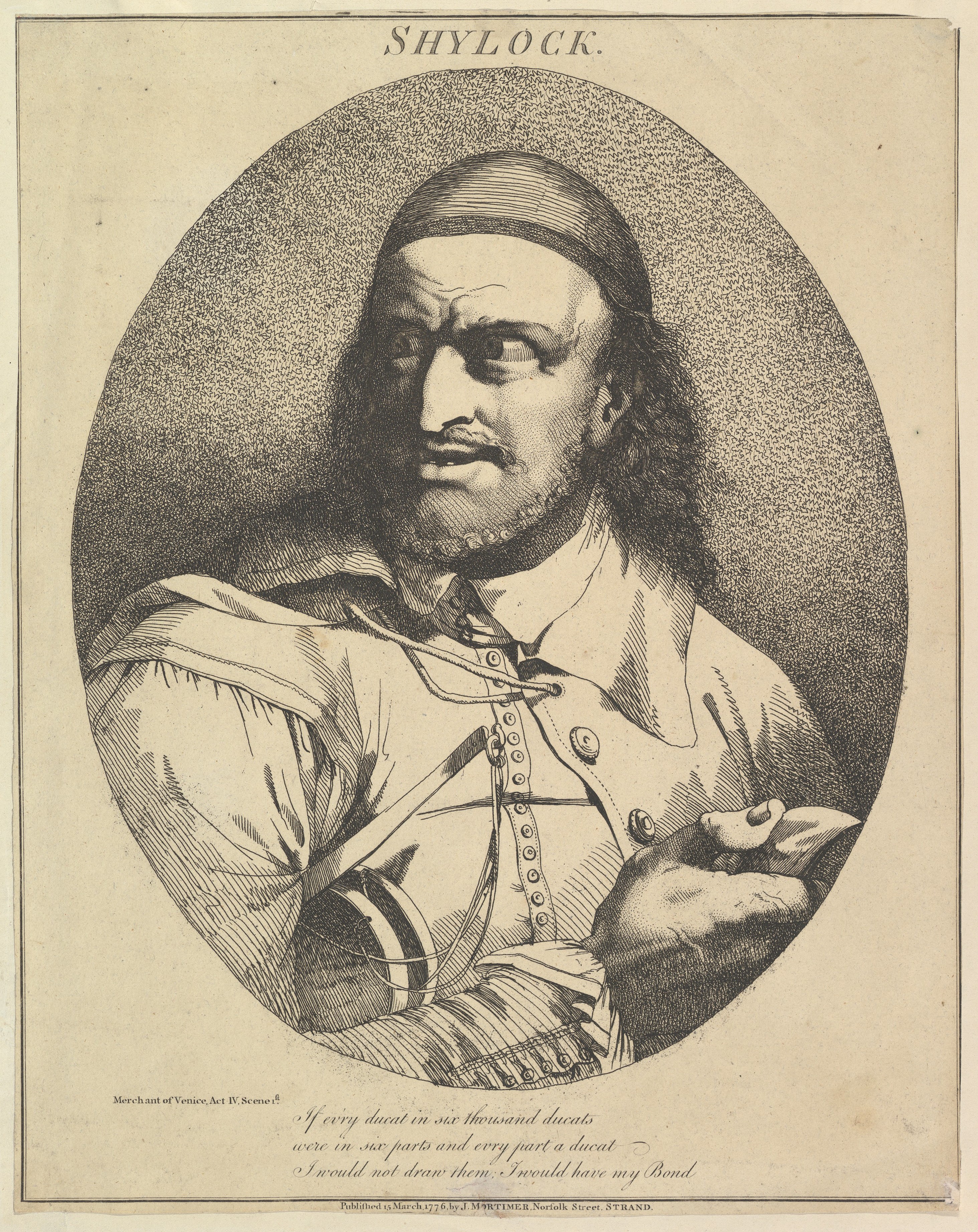 John Hamilton Mortimer  Shylock from Twelve Characters from  Shakespeare  The Metropolitan Museum of Art