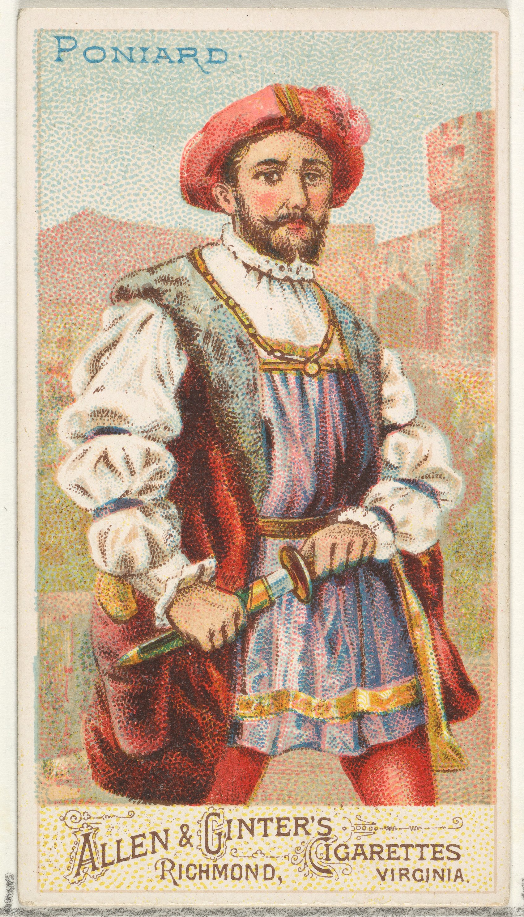 issued-by-allen-ginter-poniard-from-the-arms-of-all-nations-series