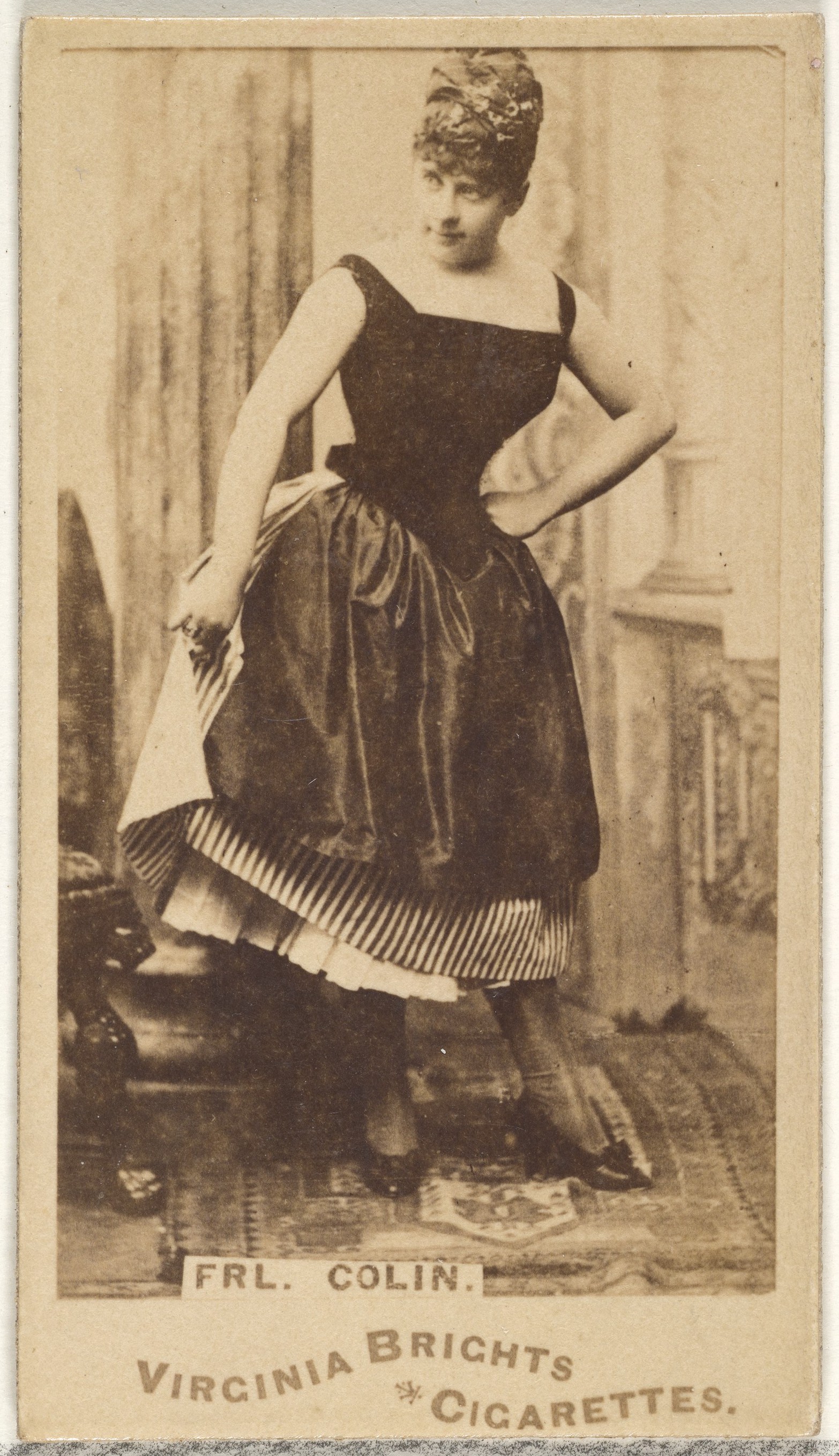 Allen & Ginter, Fräulein Colin, from the Actors and Actresses series (N45, Type 1) for Virginia Brights Cigarettes