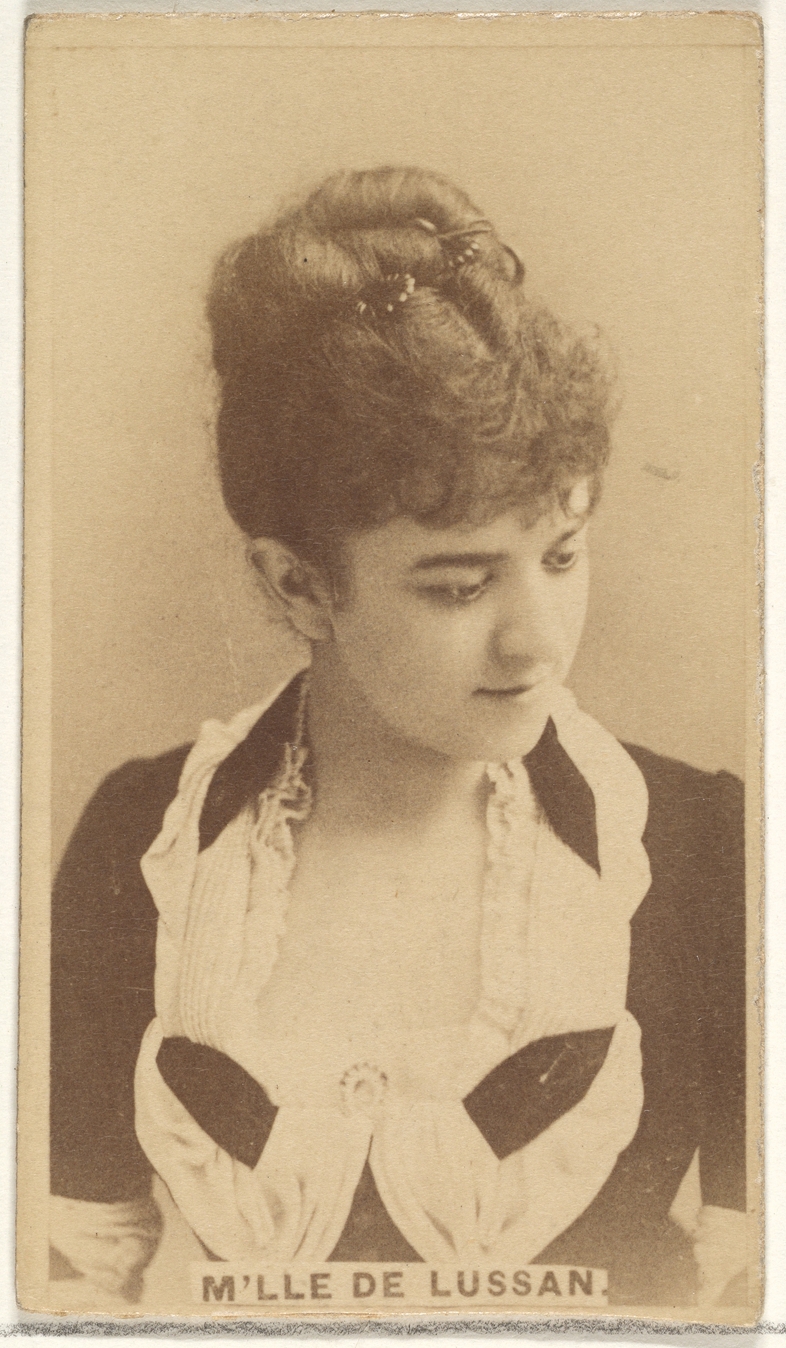 Allen & Ginter, Mlle. de Lussan, from the Actors and Actresses series (N45, Type 1) for Virginia Brights Cigarettes